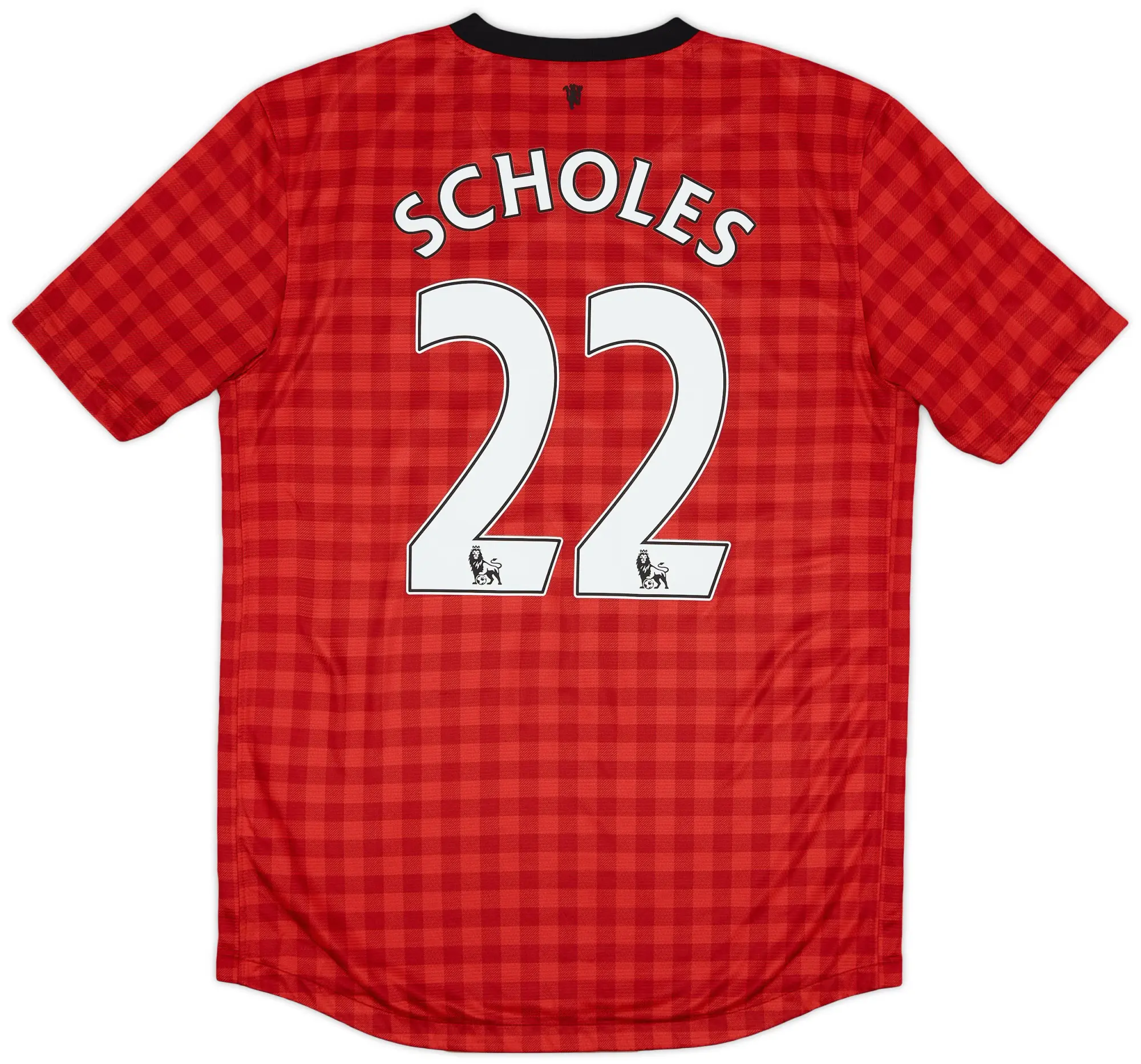 Nike 2012-13 Manchester United Home Shirt Scholes #22 - 7/10 - (M)
