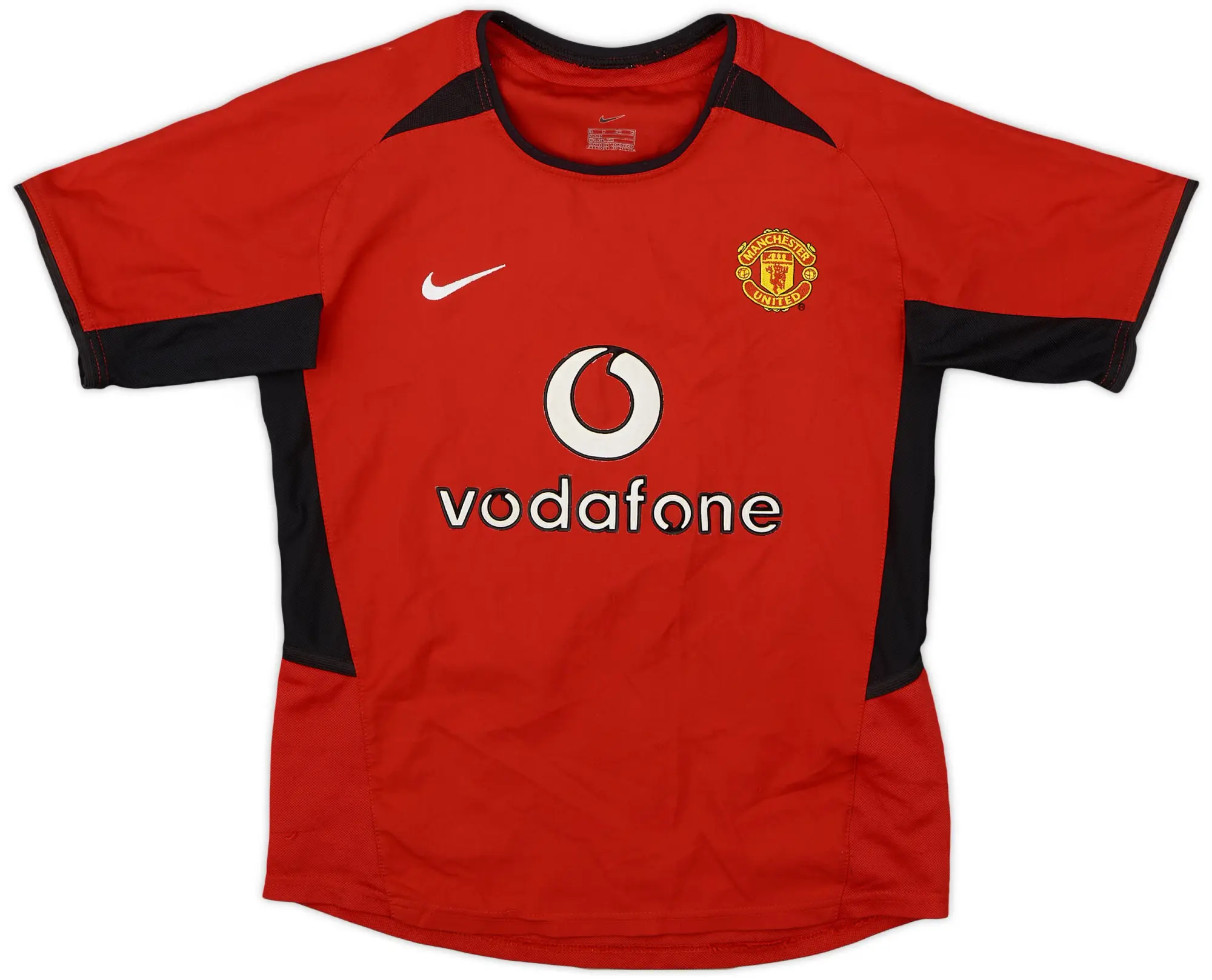 Nike 2002-04 Manchester United Home Shirt - 7/10 - (S.Boys)
