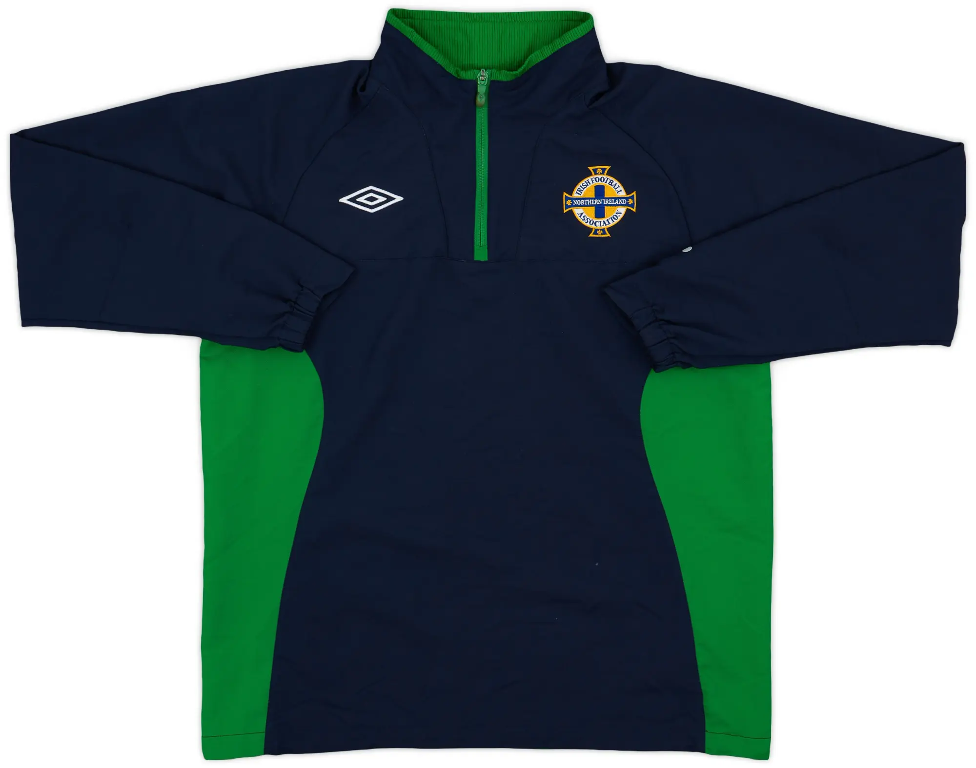 2010-12 Northern Ireland Umbro 1/4 Zip Drill Top - 8/10 - (L)