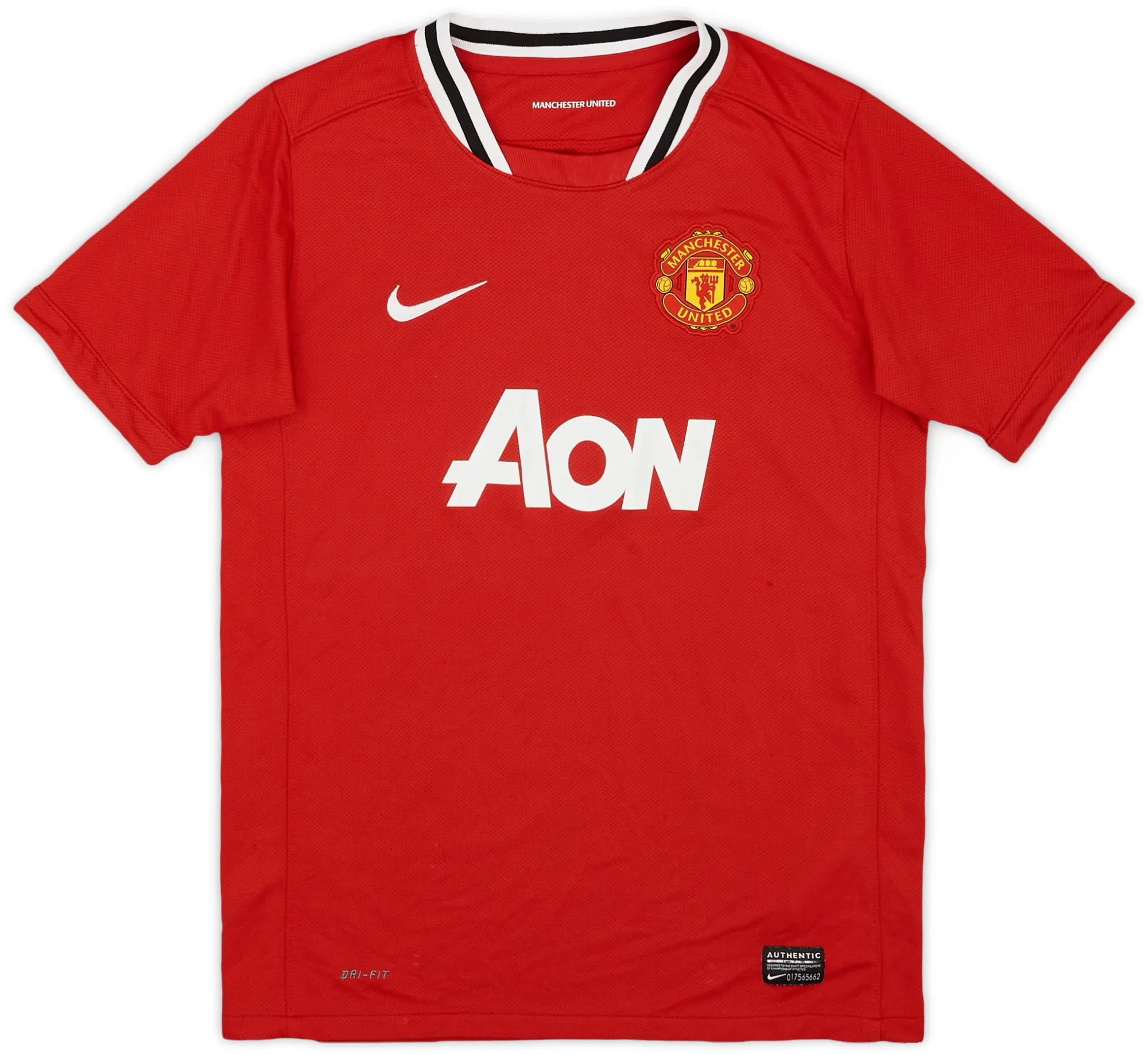 Nike 2011-12 Manchester United Home Shirt - 8/10 - (L.Boys)