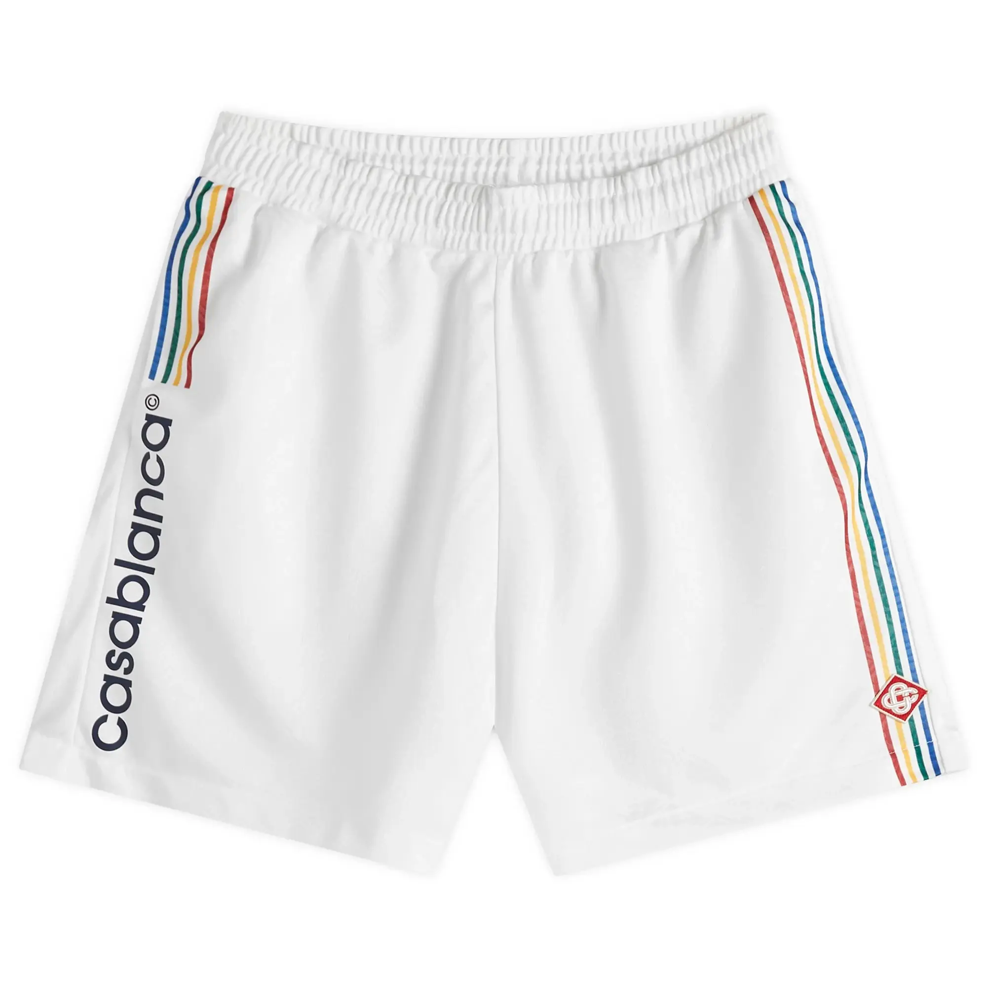 Casablanca Men's Football Shorts Off-White