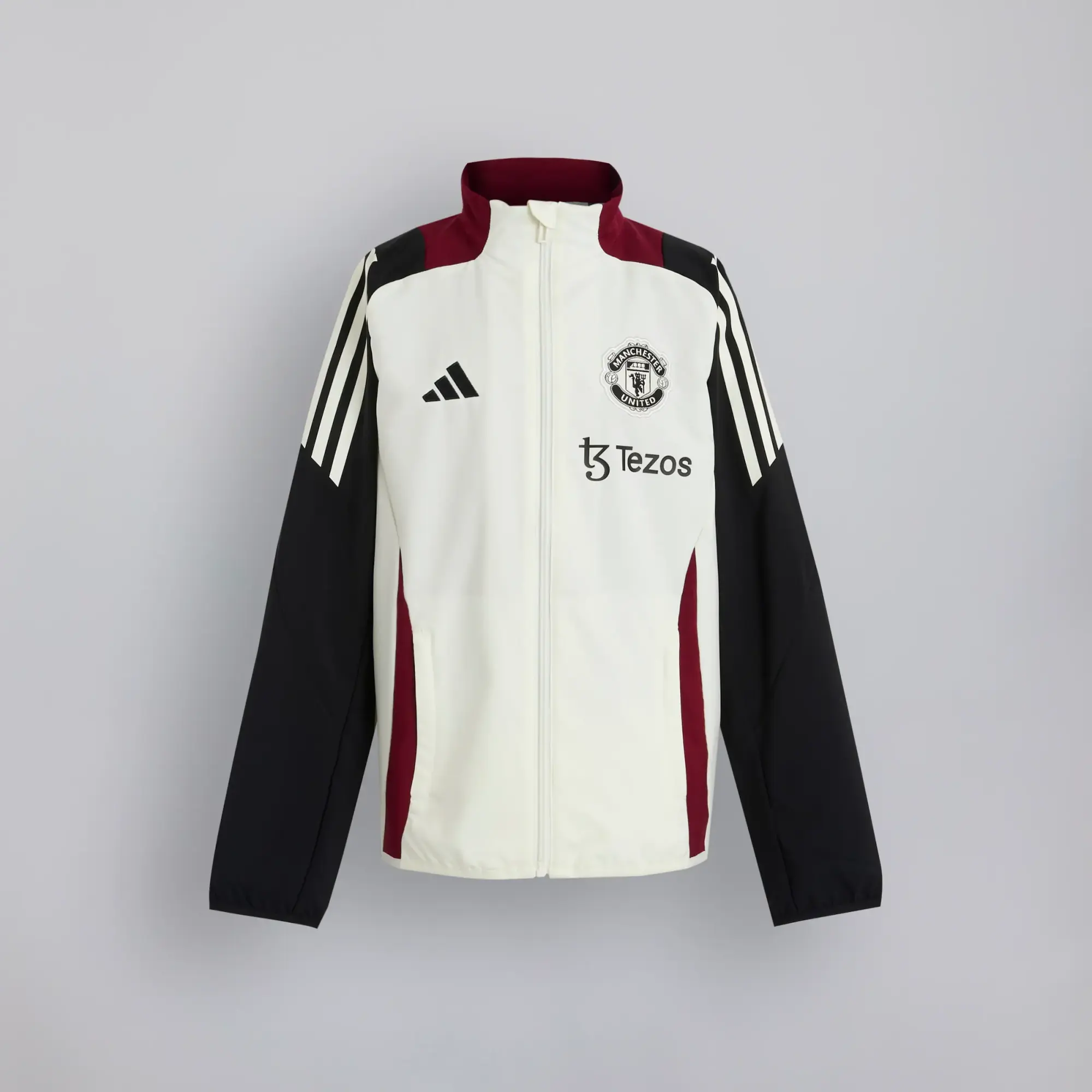 adidas Manchester United Kids Tiro 24 Presentation Jacket Top White
