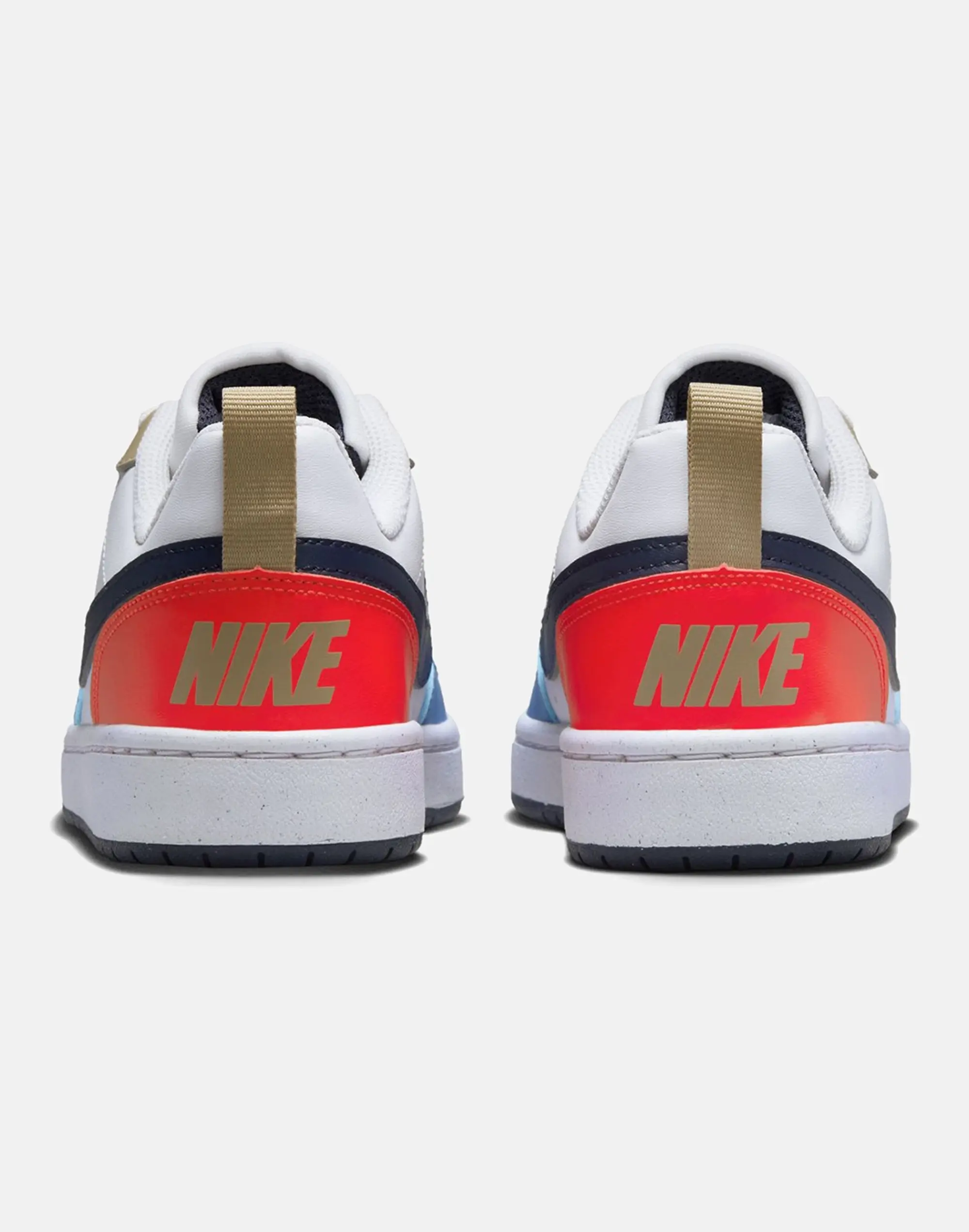 Nike Older Kids Court Borough Low Recraft Trainers in White/Blue