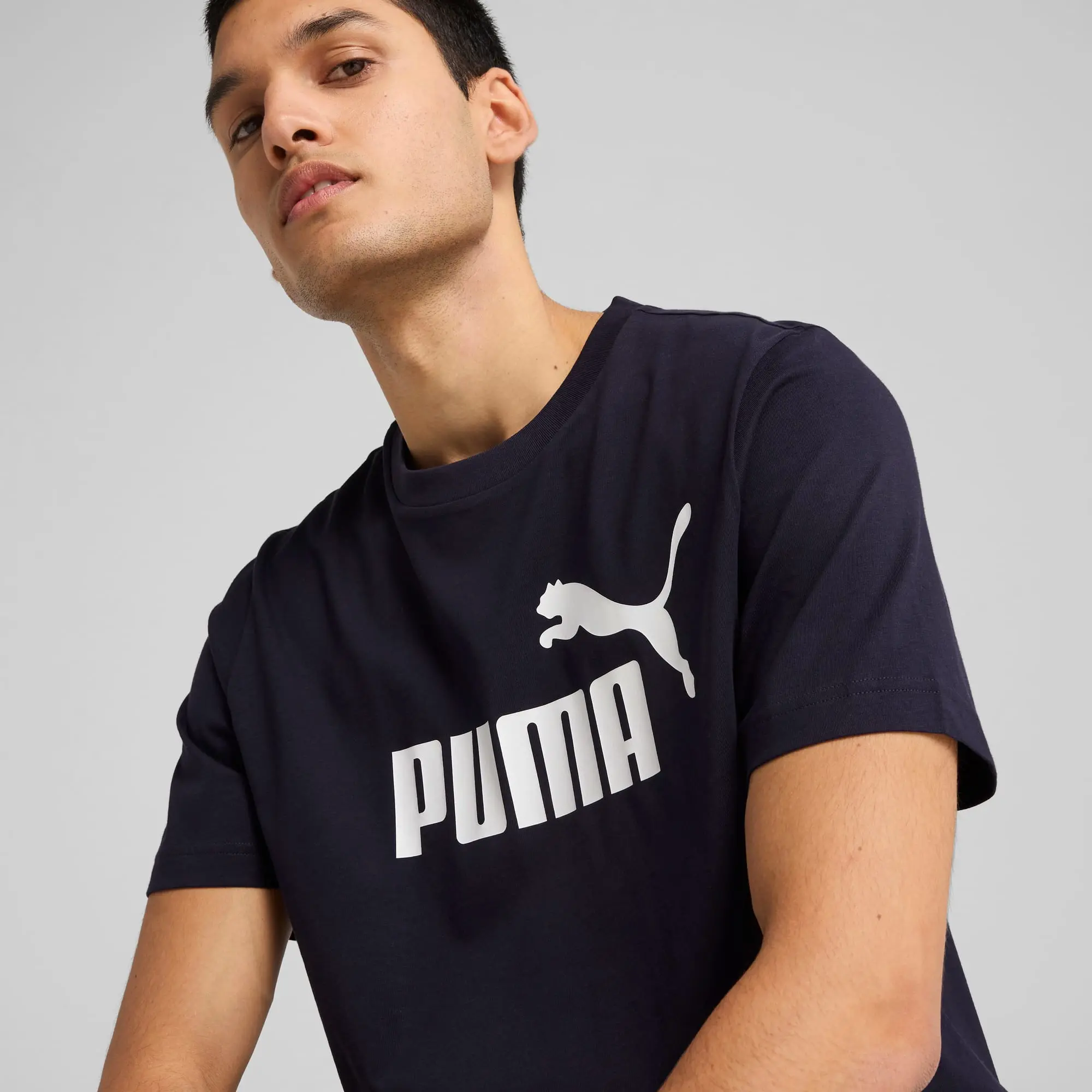 PUMA Essentials No. 1 Logo T-Shirt Men, Dark Blue