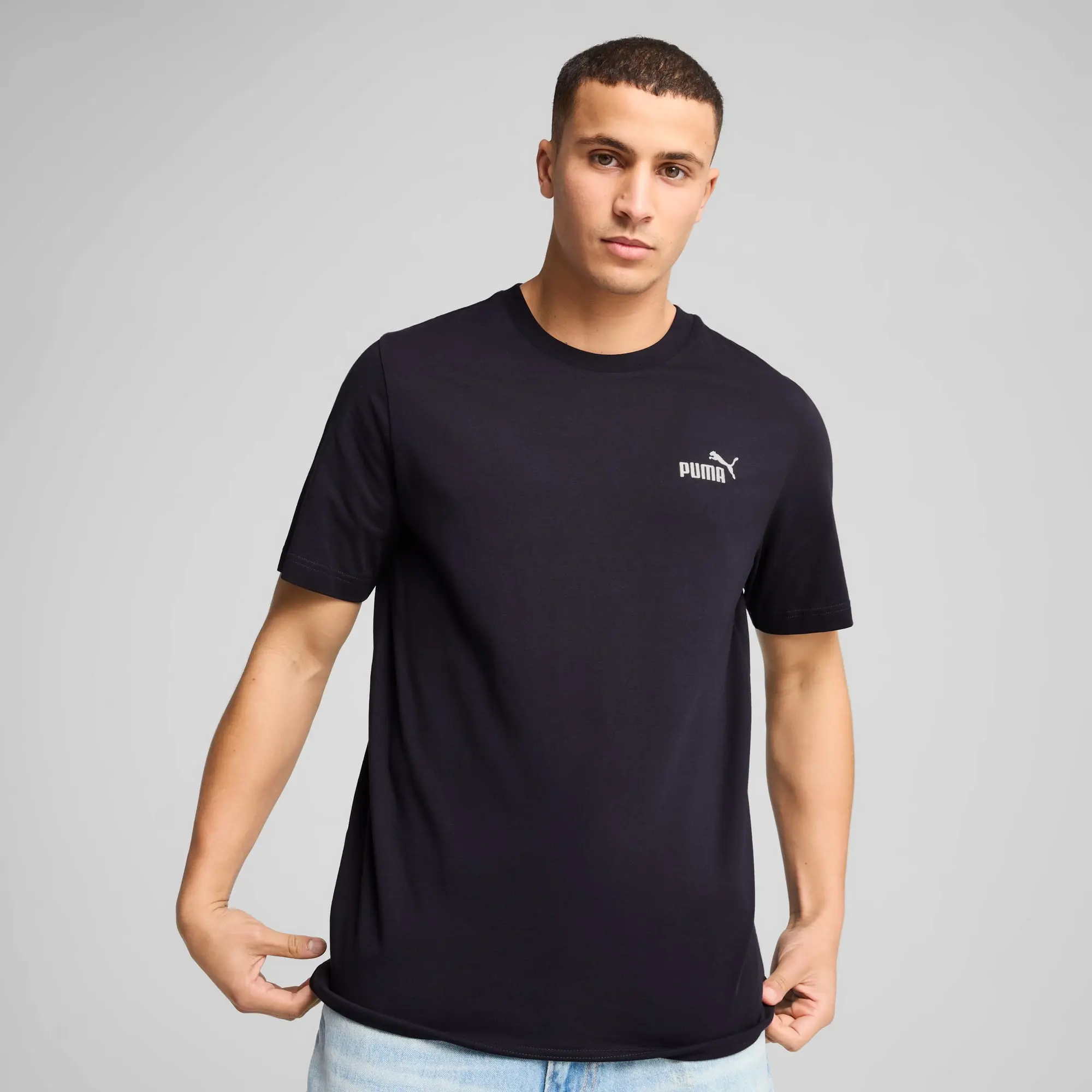PUMA Essentials Small No. 1 Logo T-Shirt Men, Dark Blue