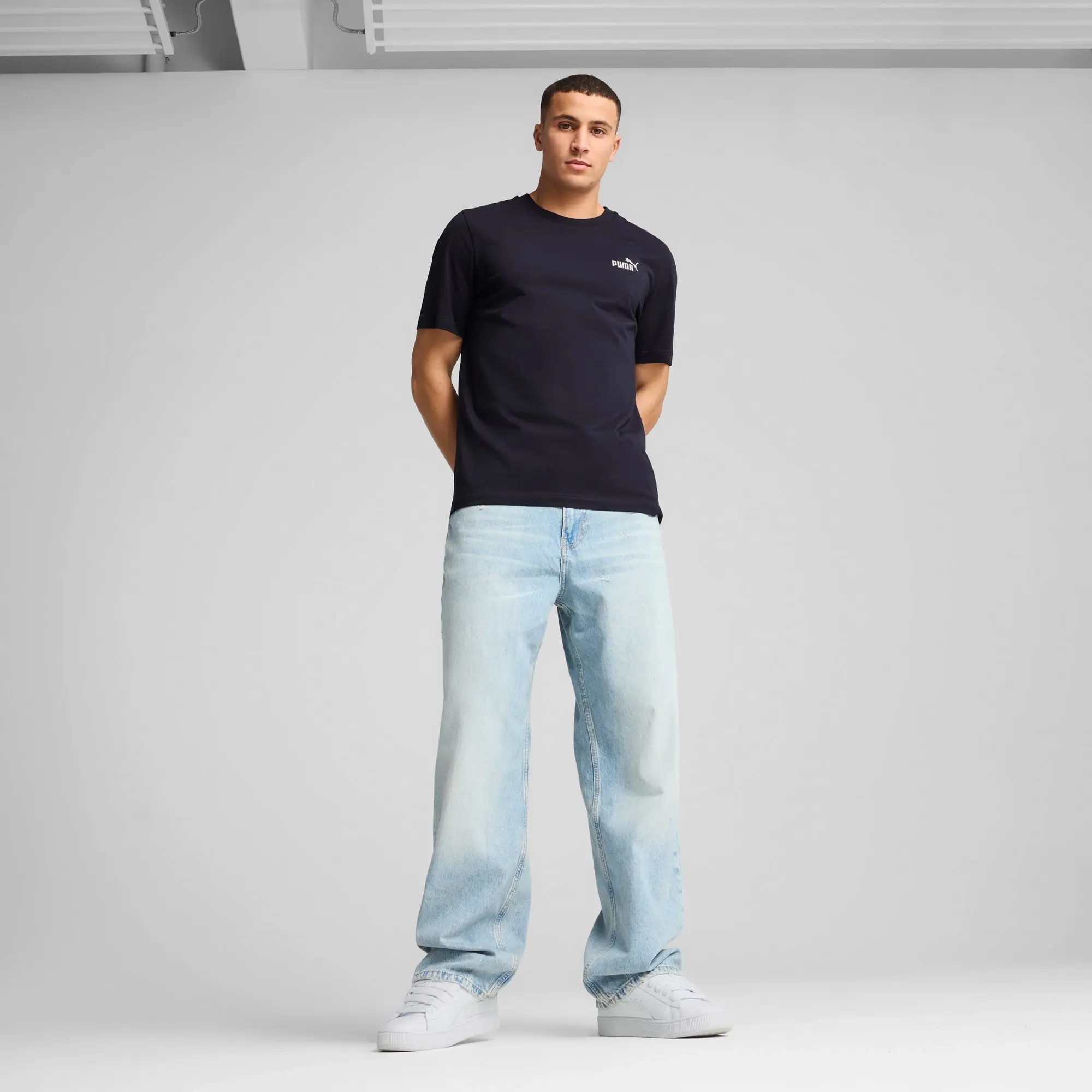 PUMA Essentials Small No. 1 Logo T-Shirt Men, Dark Blue