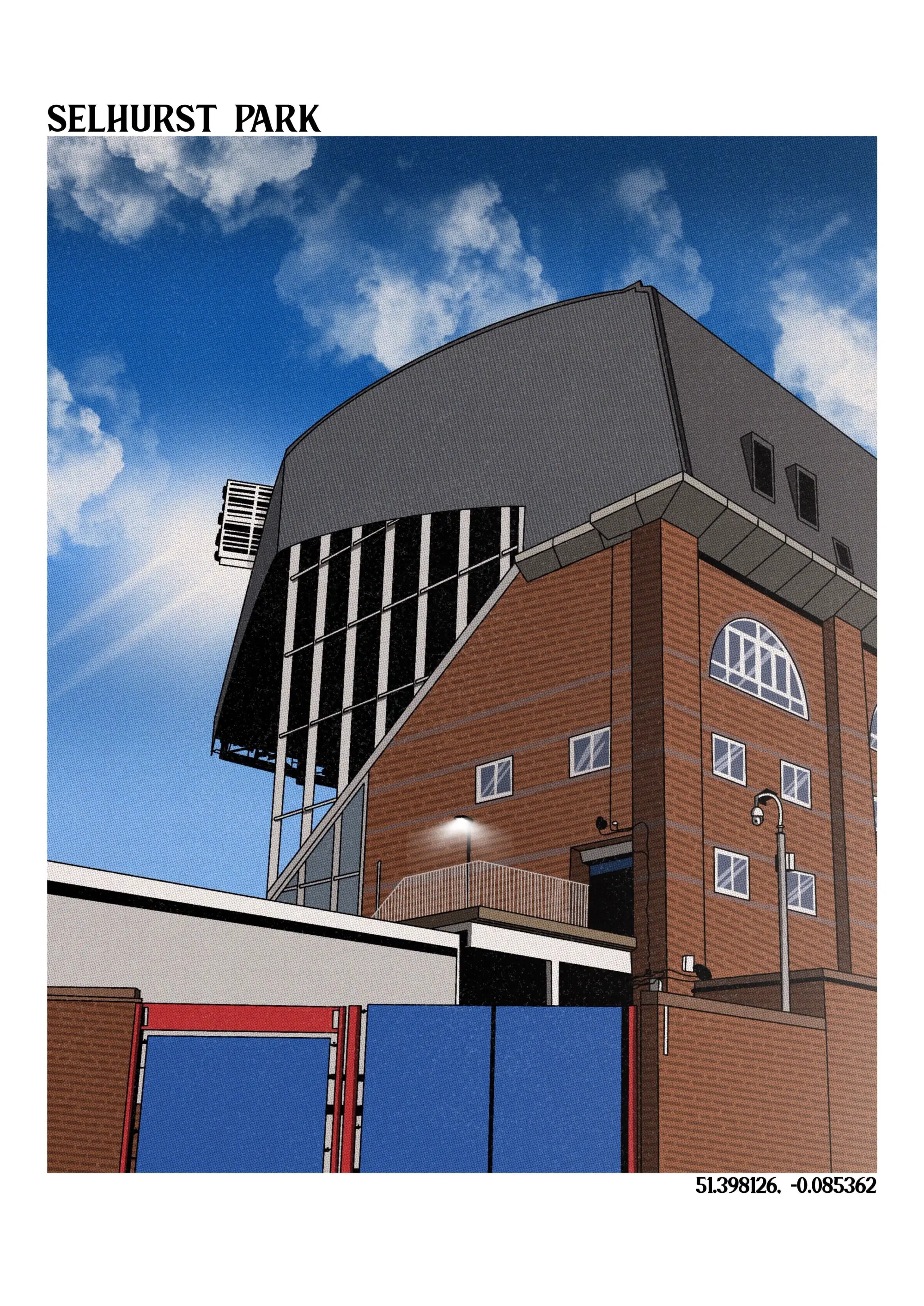 Classic Football Shirts Selhurst Park A3 Print/Poster