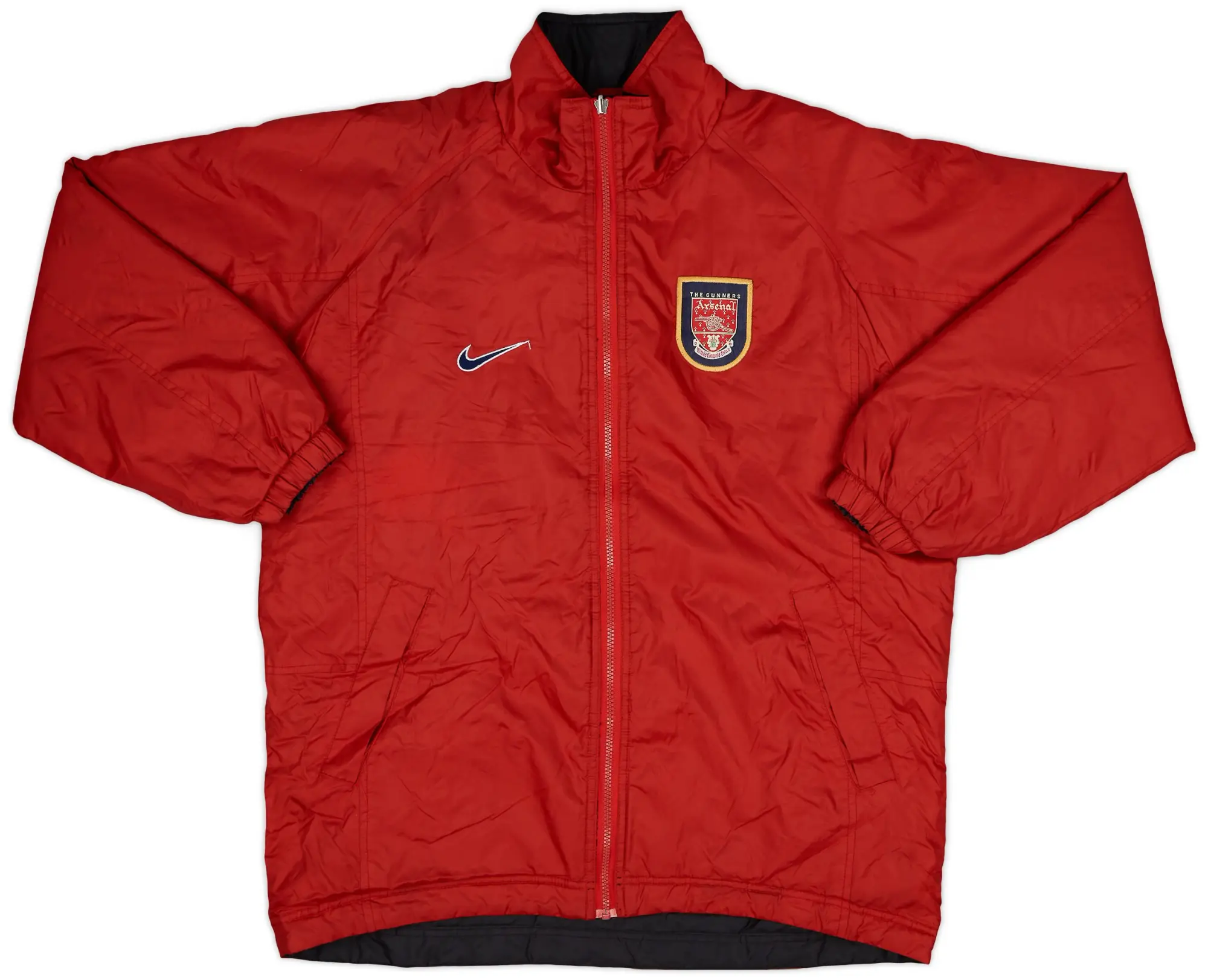 1998-99 Arsenal Nike Reversible Padded Bench Coat - 6/10 - (L)