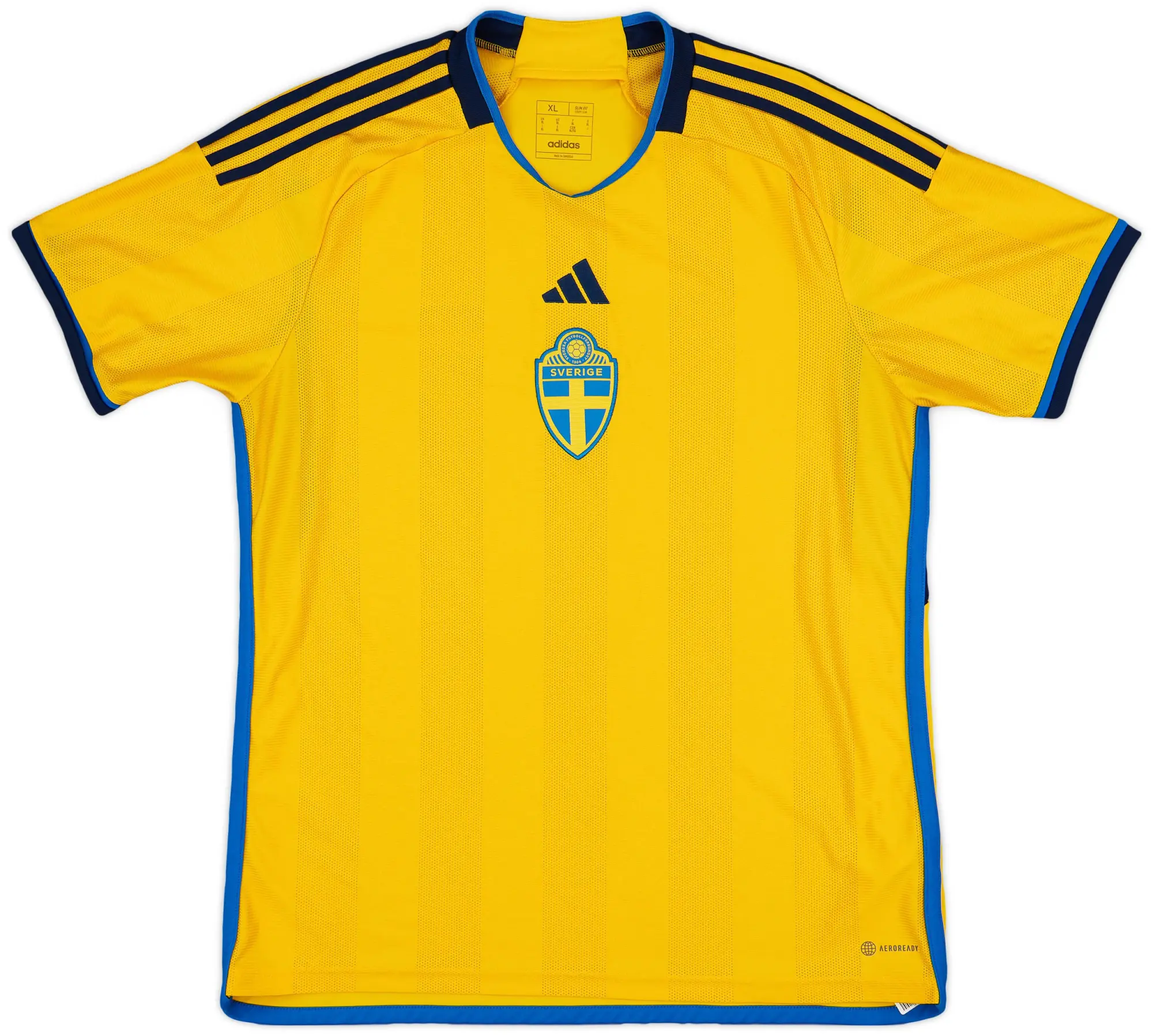 adidas 2022-23 Sweden Home Shirt - 8/10 - (XL)