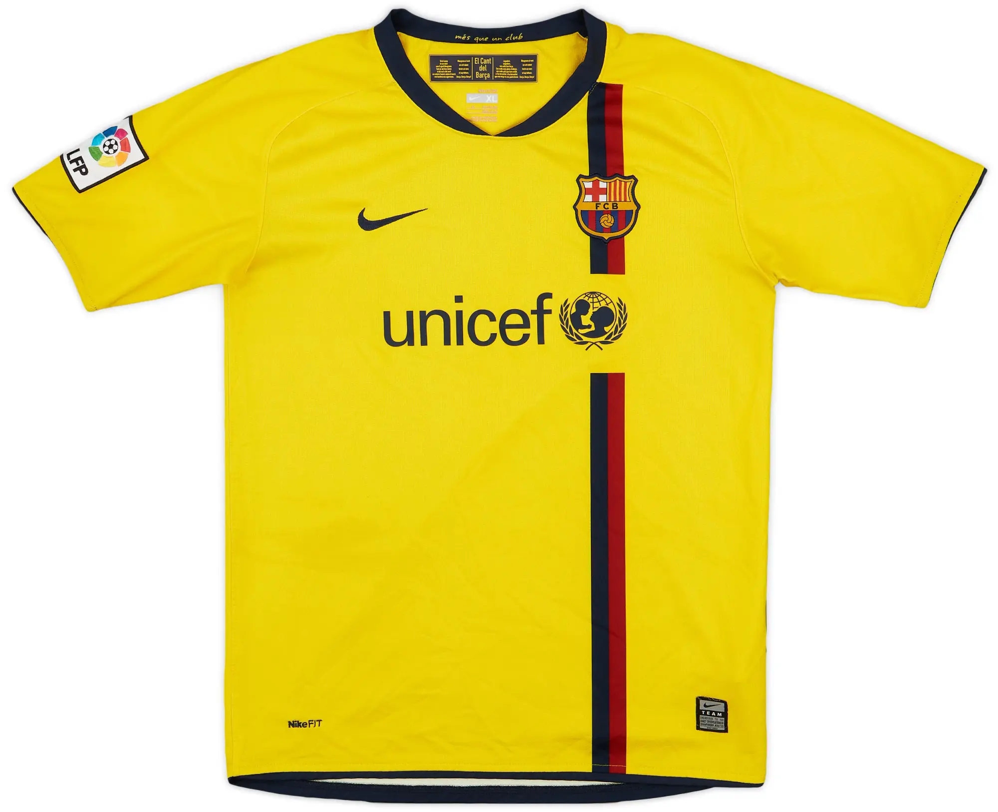 Nike 2008-10 Barcelona Away Shirt - 8/10 - (XL.Boys)