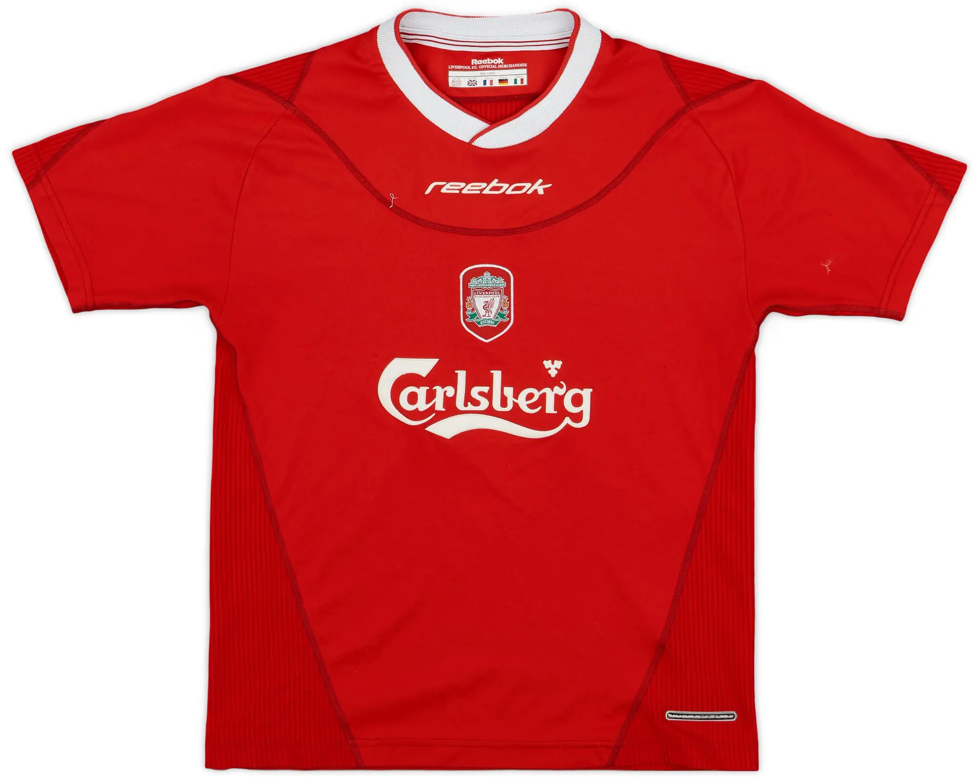 Reebok 2002-04 Liverpool Home Shirt - 8/10 - (L.Boys)