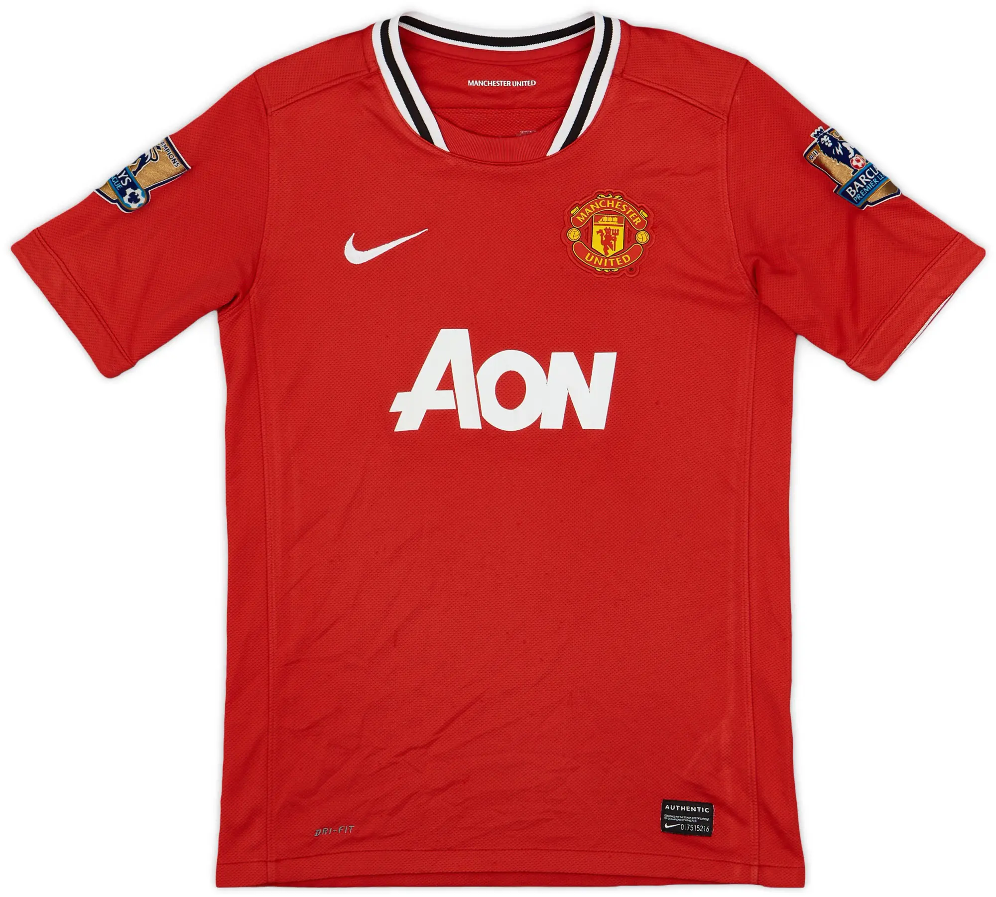 Nike 2011-12 Manchester United Home Shirt - 7/10 - (L.Boys)