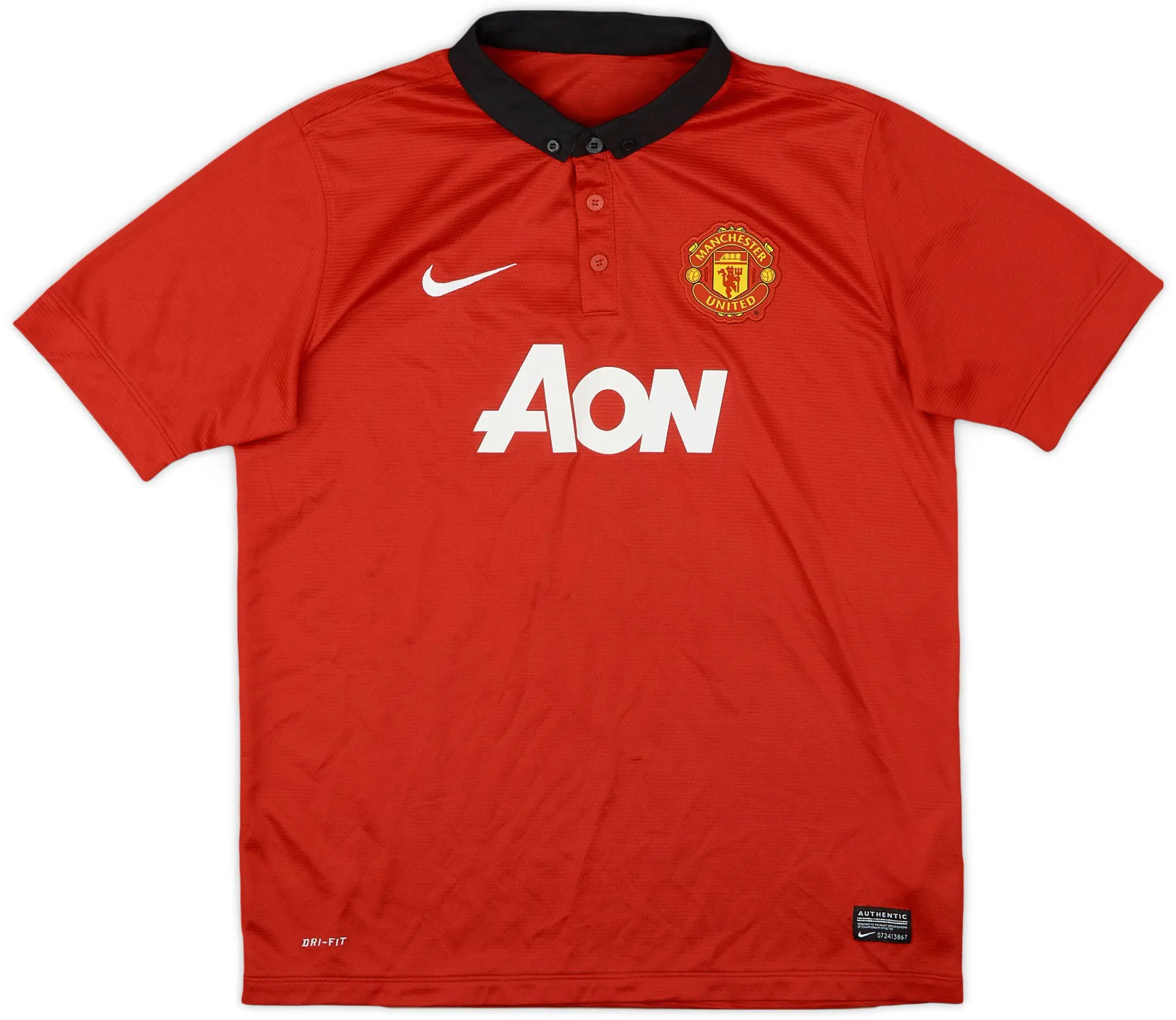 Nike 2013-14 Manchester United Home Shirt - 8/10 - (XL.Boys)