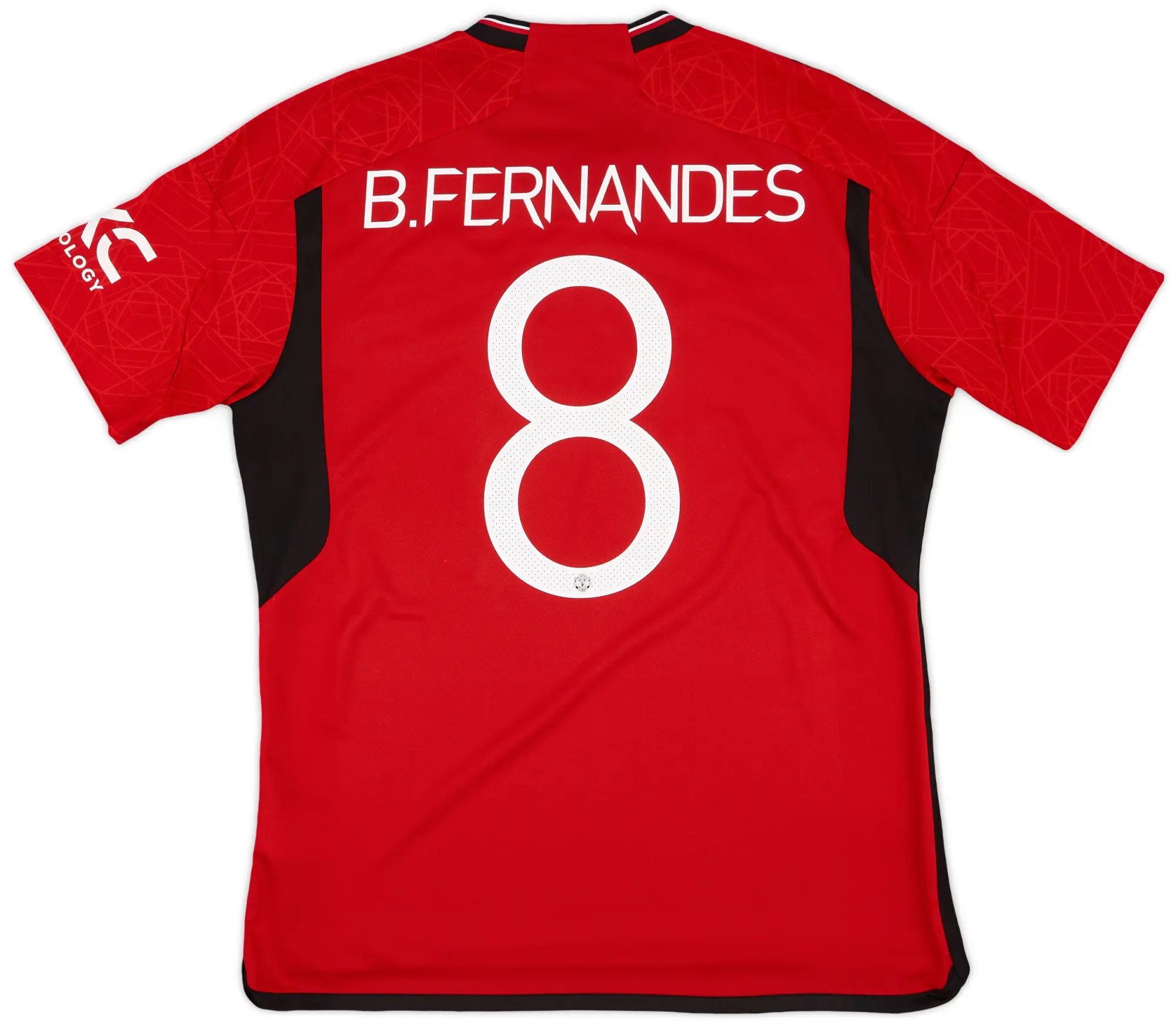 adidas 2023-24 Manchester United Home Shirt B.Fernandes #8 - 9/10 - (L)