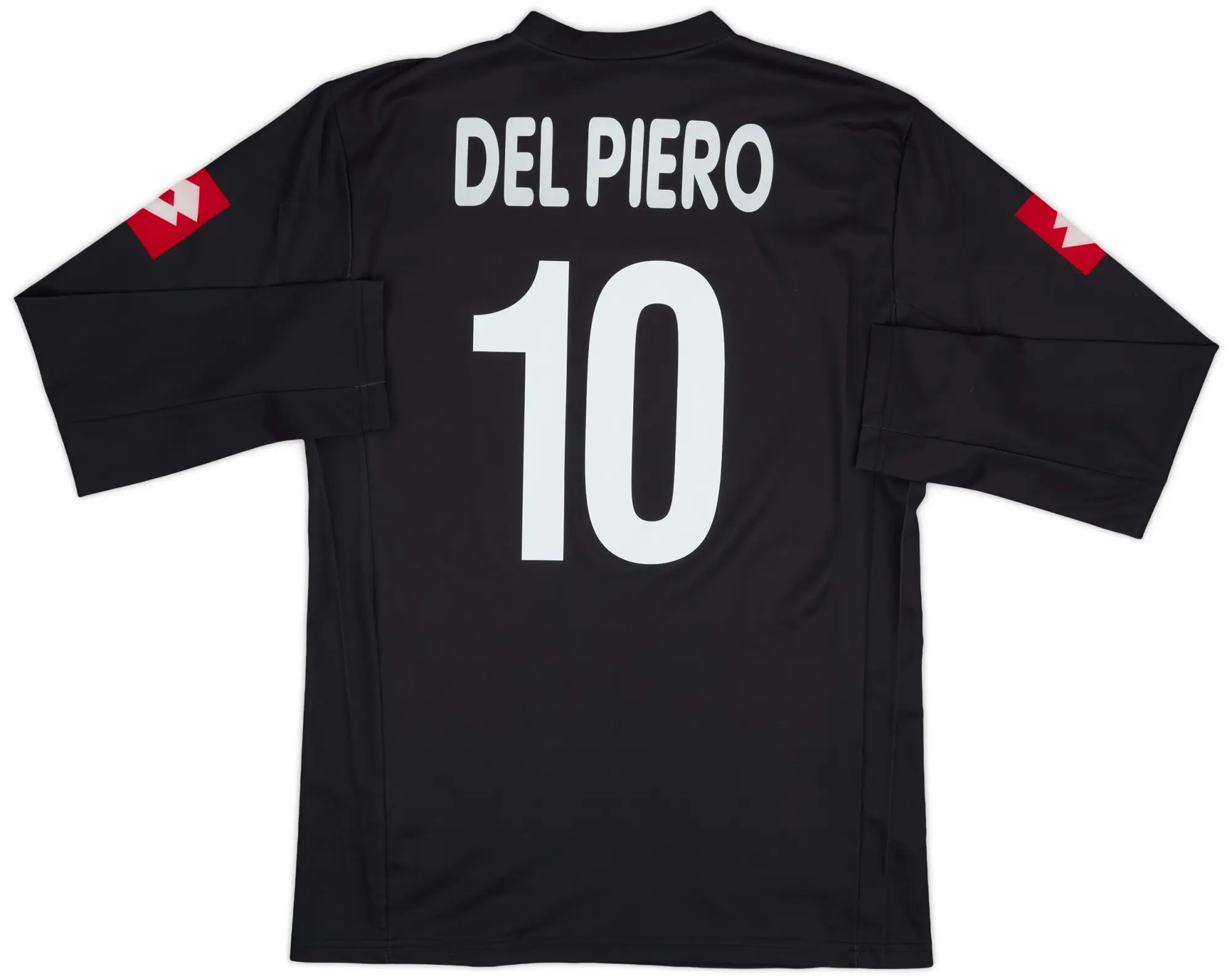 Lotto 2001-02 Juventus CL Home L/S Shirt Del Piero #10 - 9/10 - (XL)