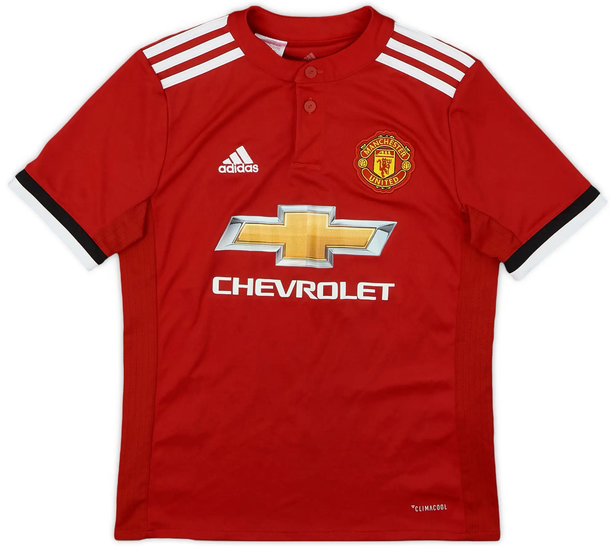 adidas 2017-18 Manchester United Home Shirt - 8/10 - (M.Boys)