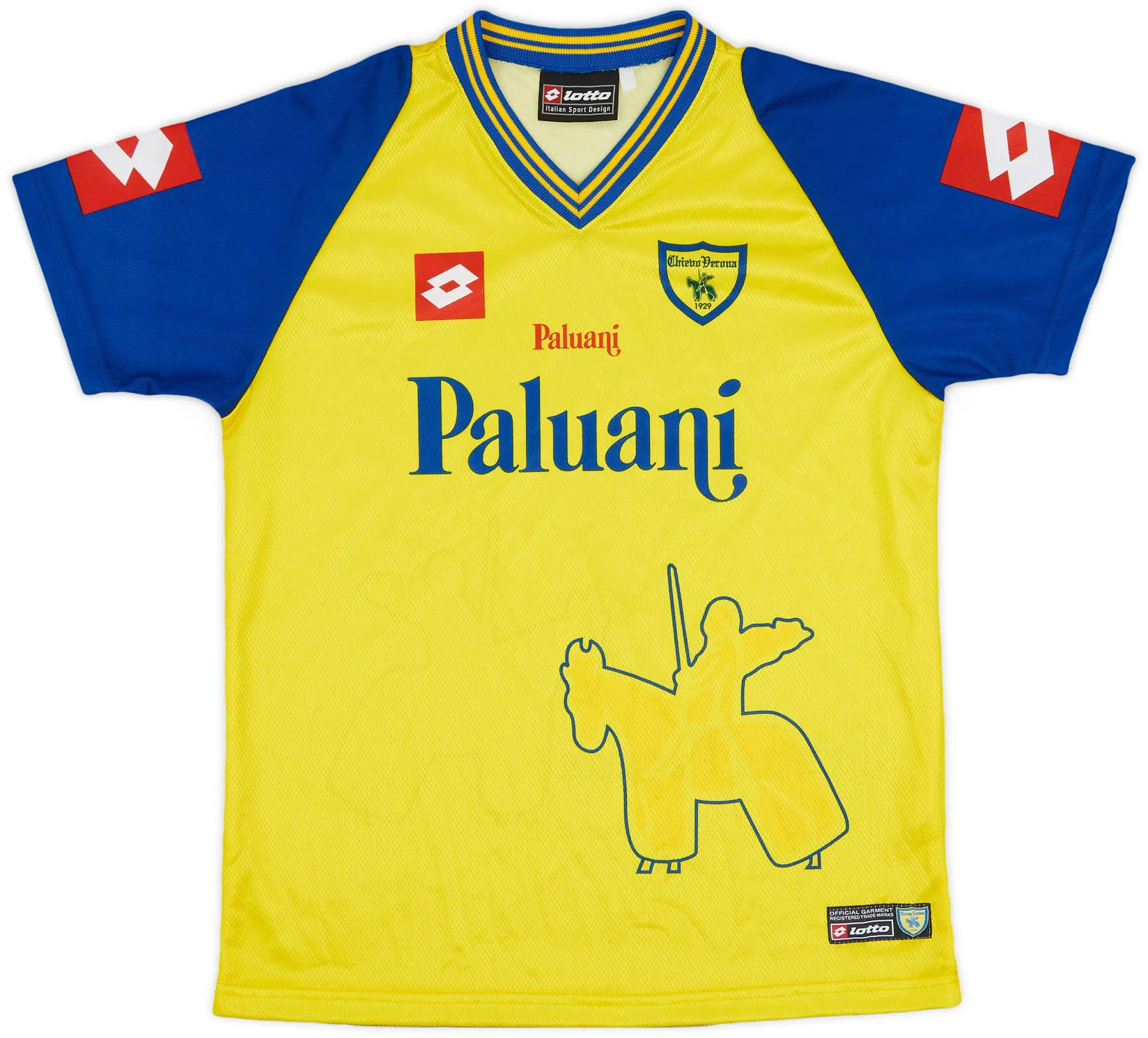 Lotto 2003-04 Chievo Verona Home Shirt - 8/10 - (L.Boys)
