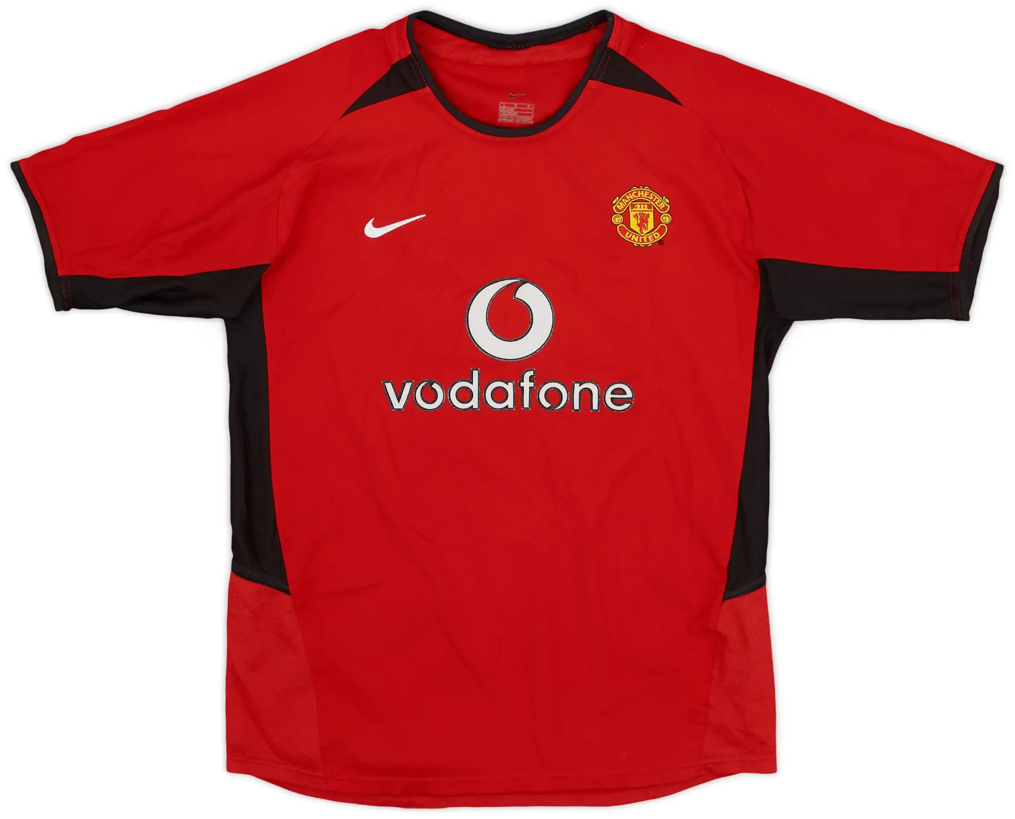Nike 2002-04 Manchester United Home Shirt - 8/10 - (L.Boys)