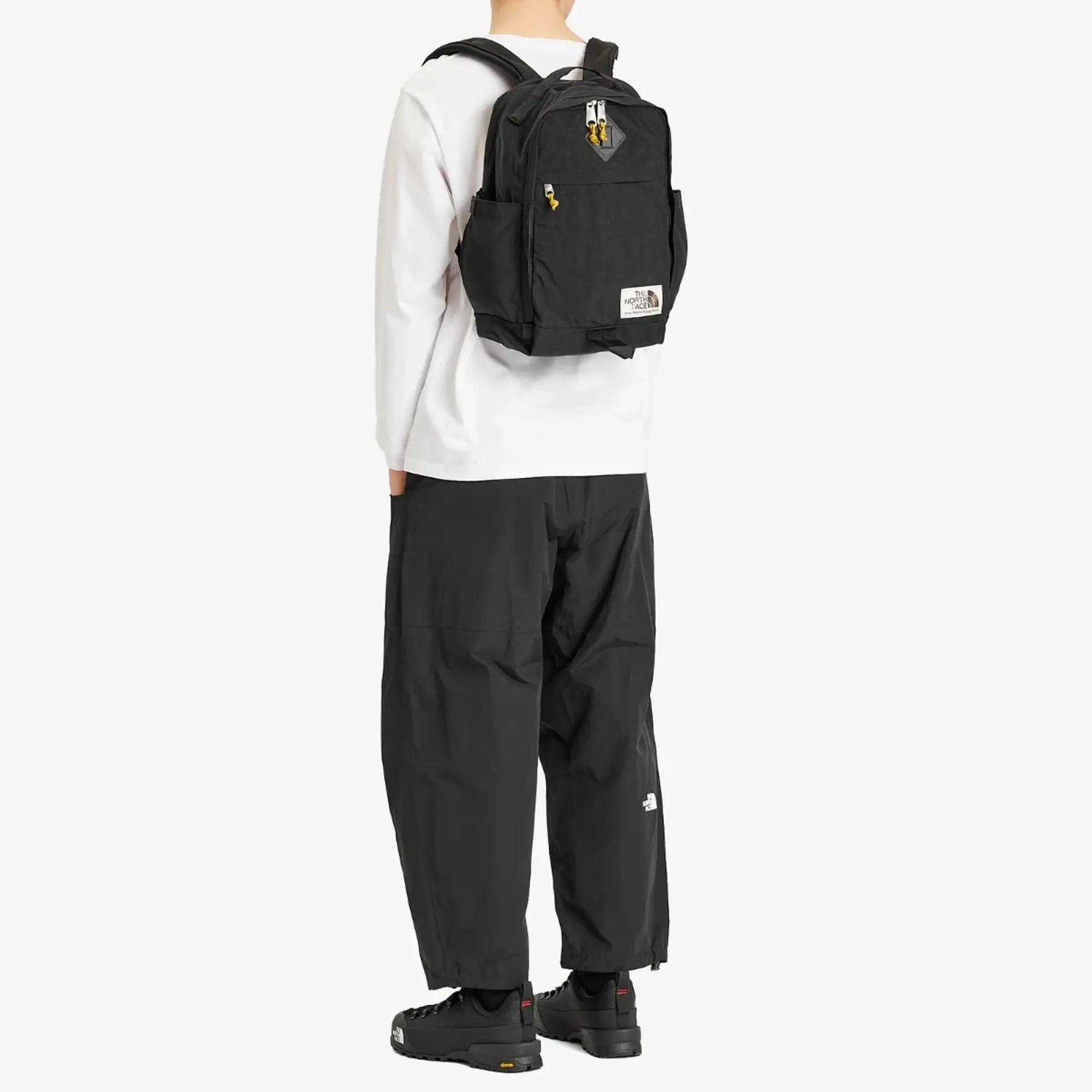 The North Face Berkeley Backpack In Black With Contrast Zips
