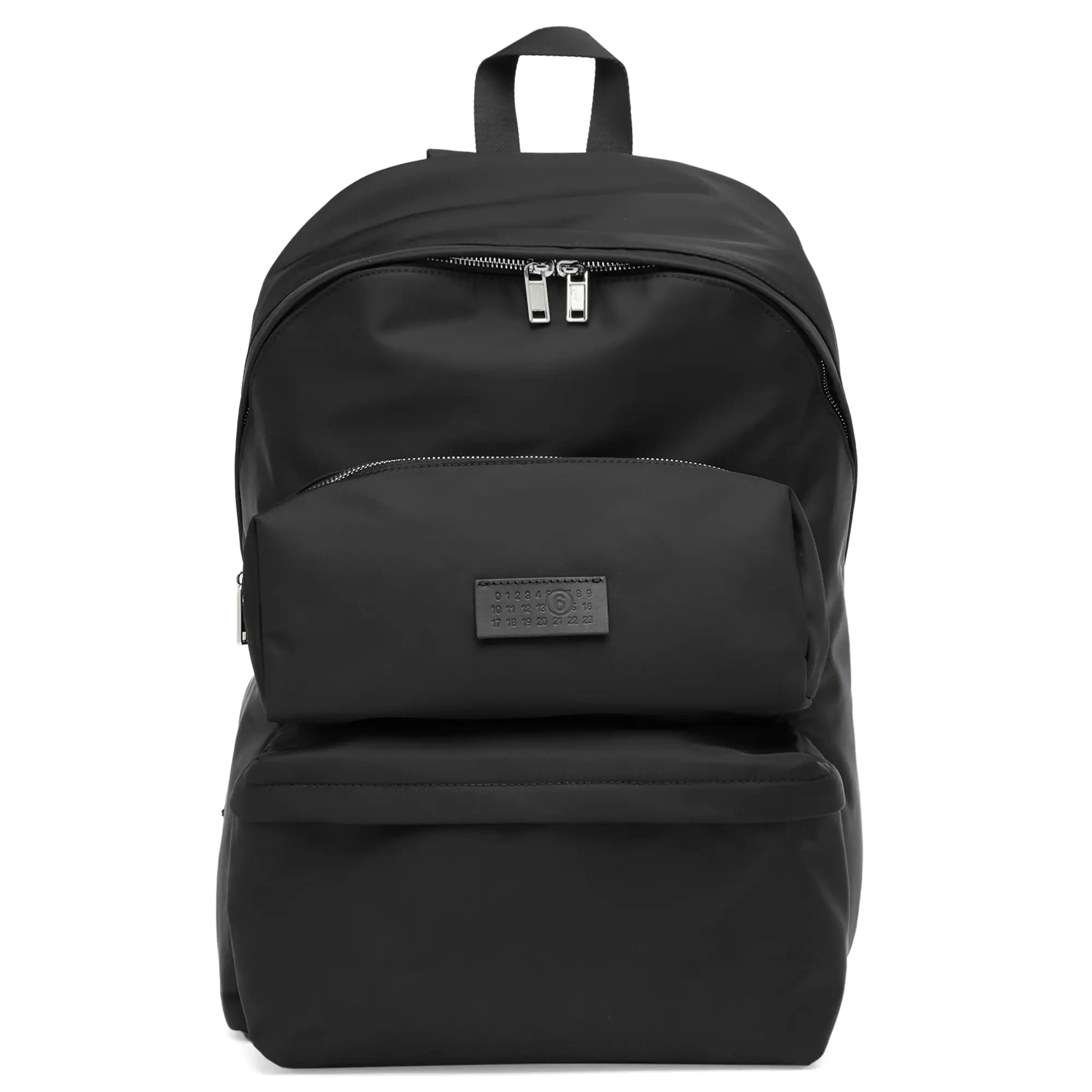 MM6 Maison Margiela Men's Three Pocket Backpack Black
