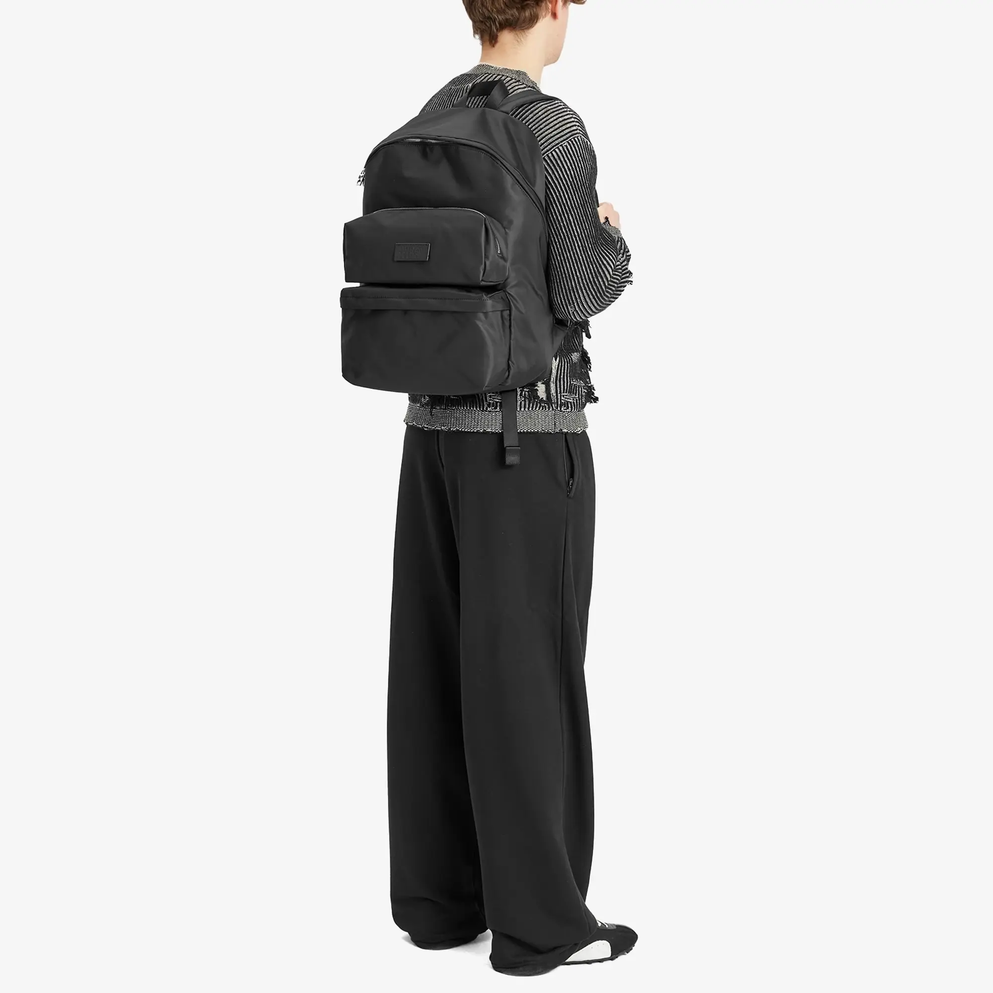 MM6 Maison Margiela Men's Three Pocket Backpack Black