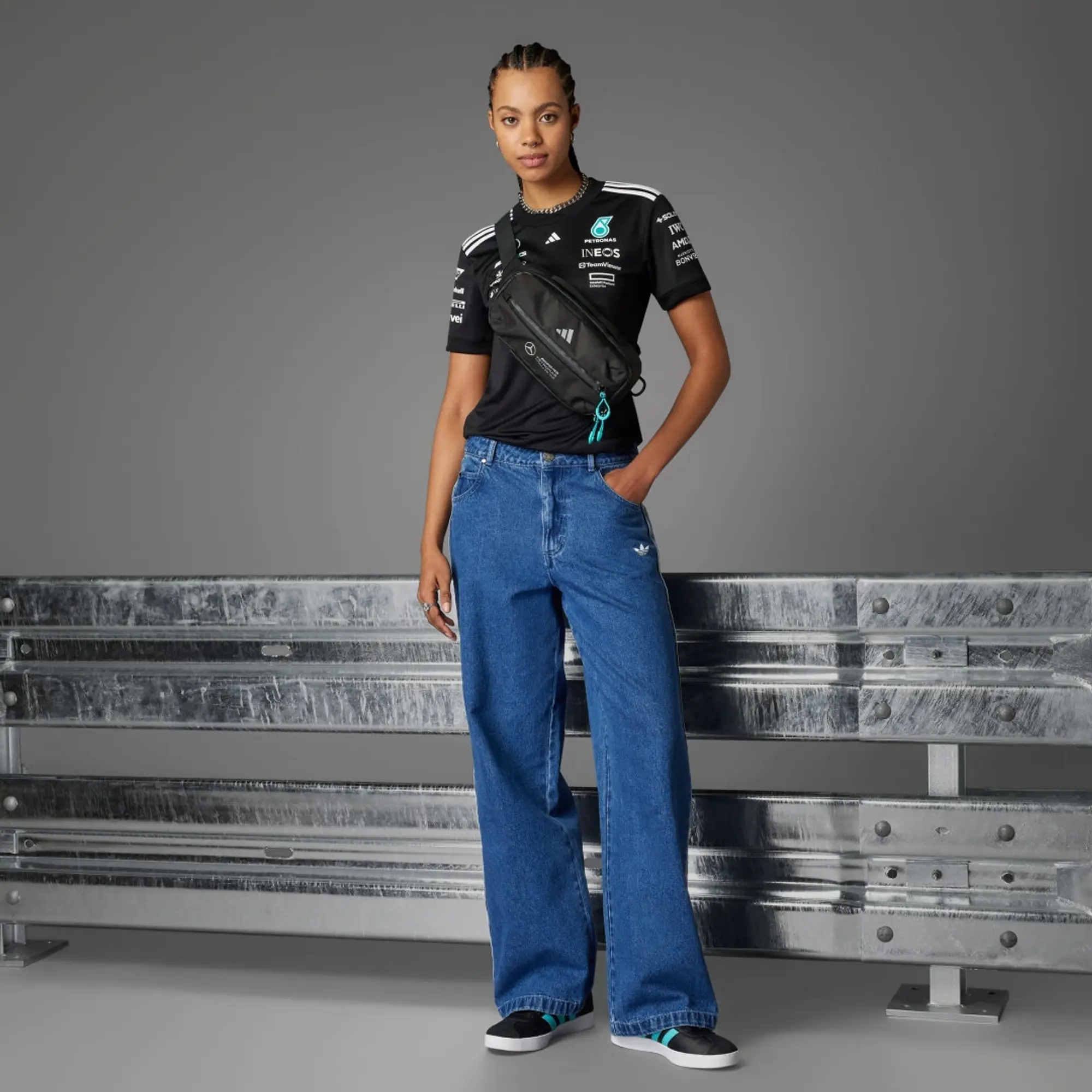 Adidas Performance Mercedes Formula One Jersey In Black