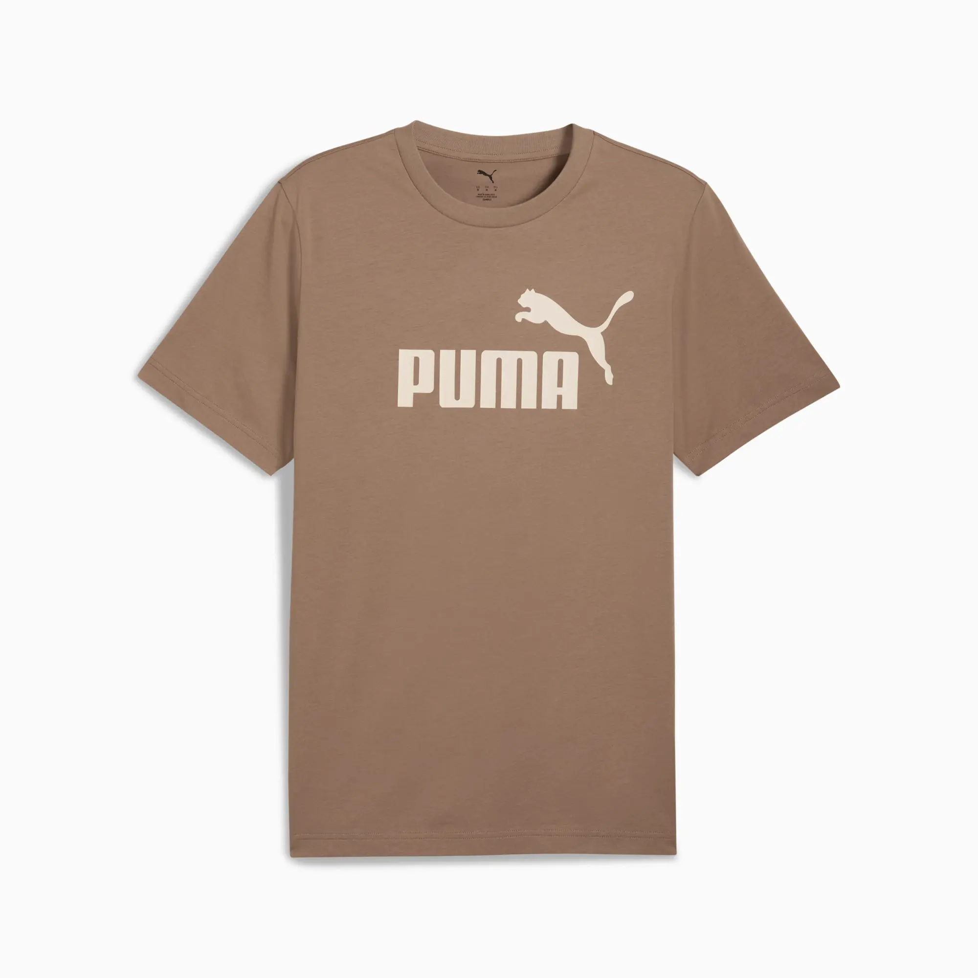 PUMA Ess No. 1 Logo T-Shirt Men, Totally Taupe