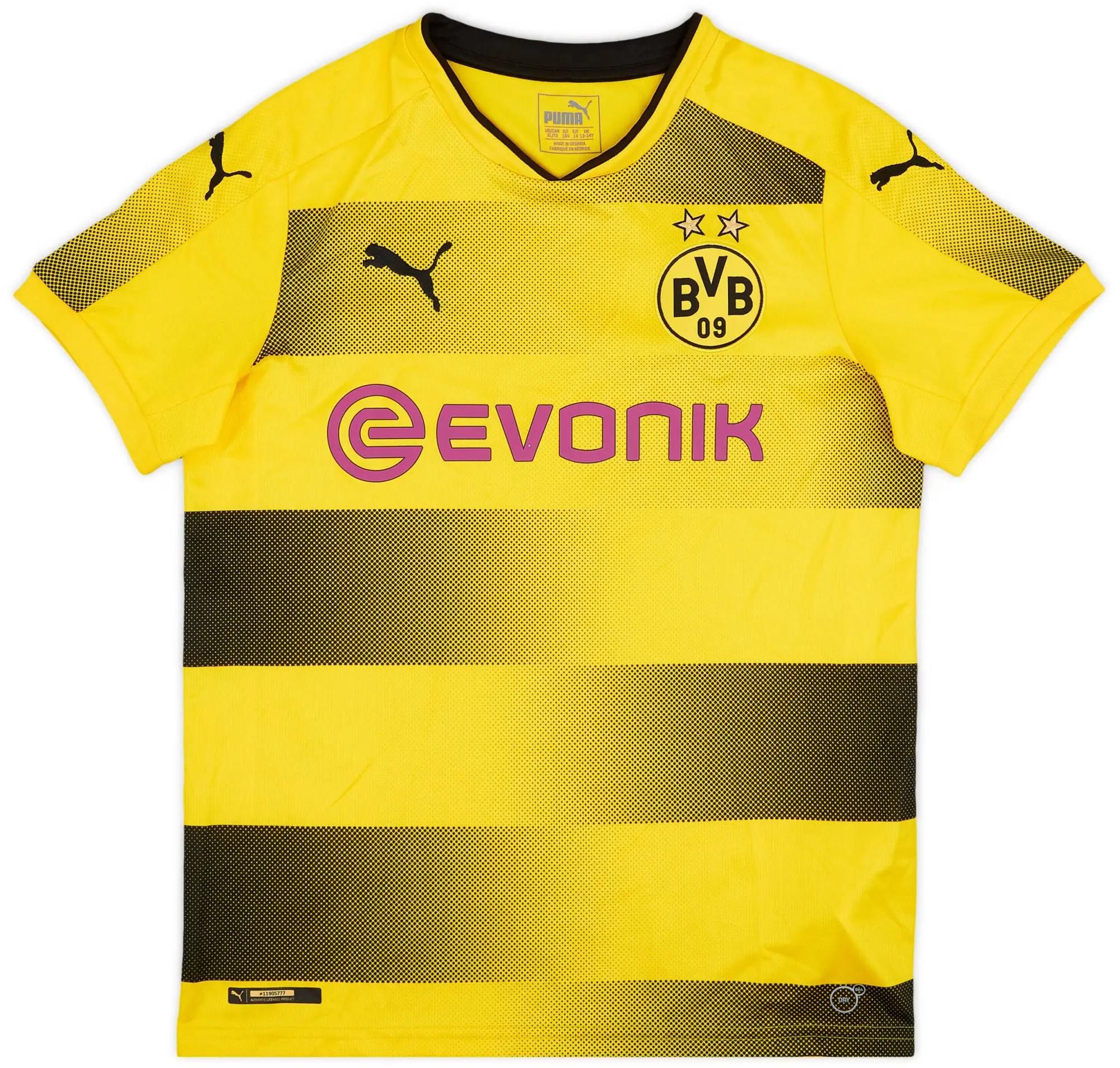 Puma 2017-18 Borussia Dortmund Home Shirt - 8/10 - (XL.Boys)