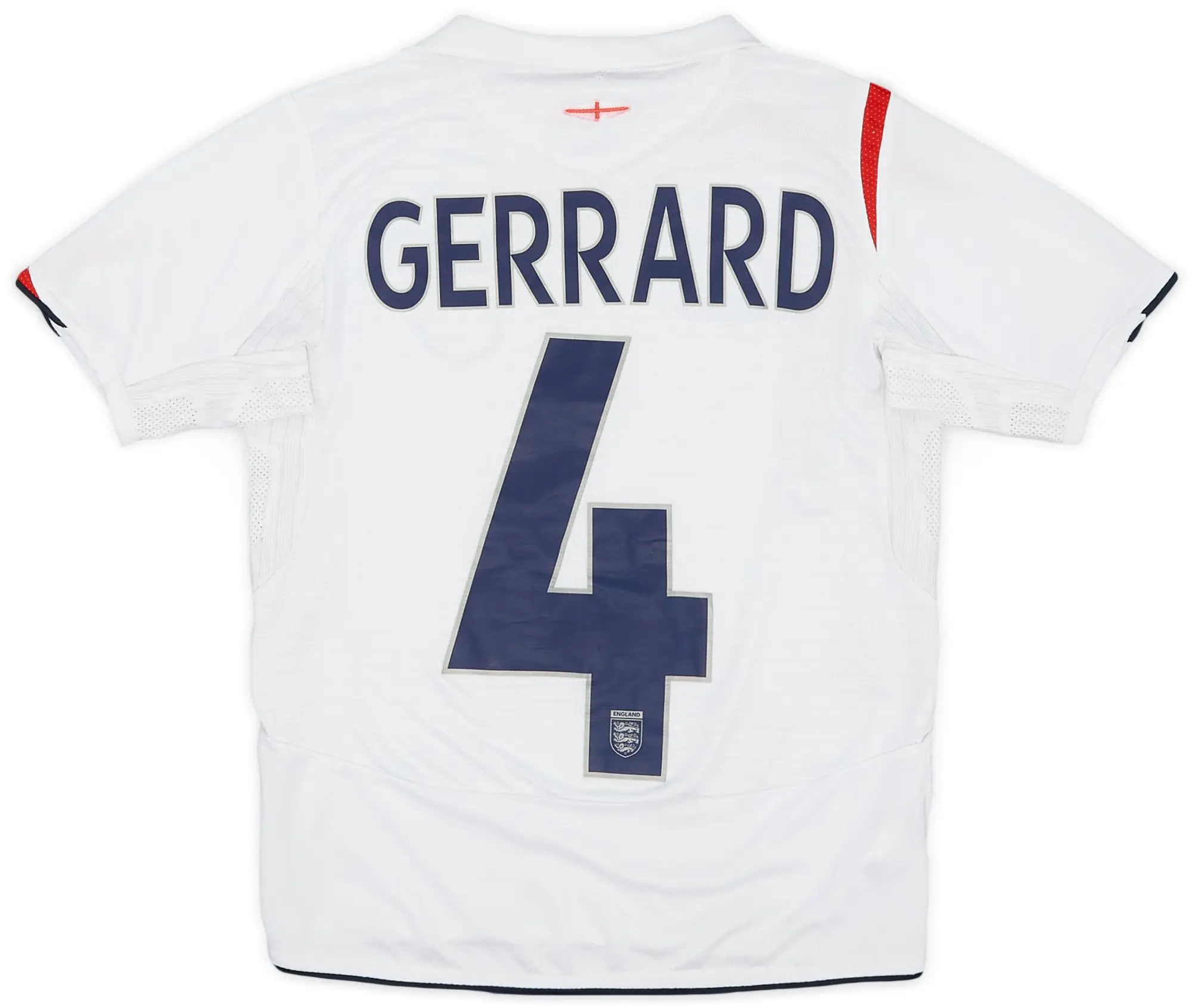 Umbro 2005-07 England Home Shirt Gerrard #4 - 6/10 - (S.Boys)