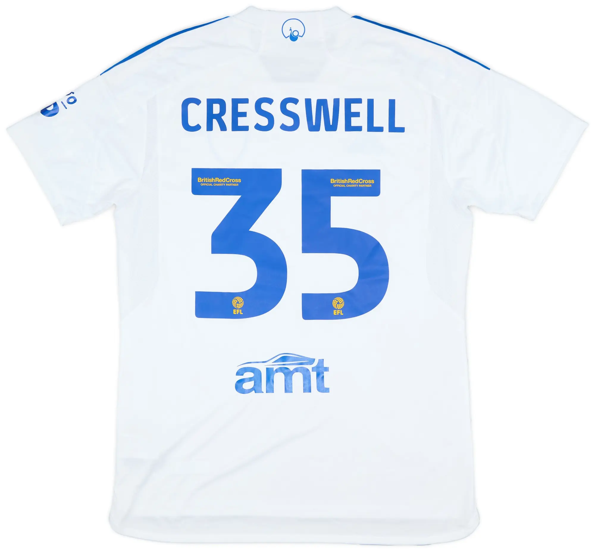 adidas 2023-24 Leeds Match Issue Home Shirt Cresswell #35