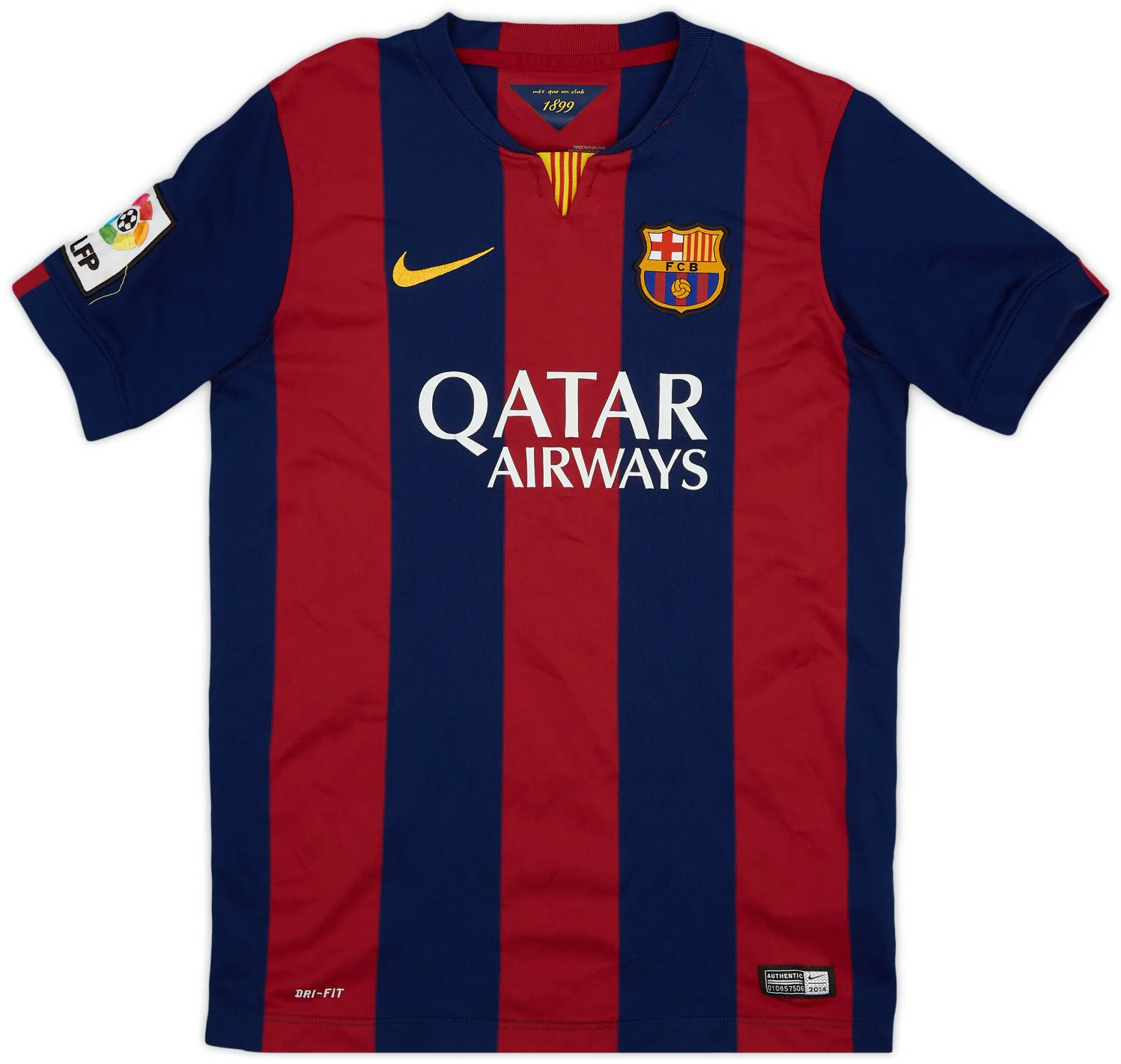 Nike 2014-15 Barcelona Home Shirt - 9/10 - (L.Boys)