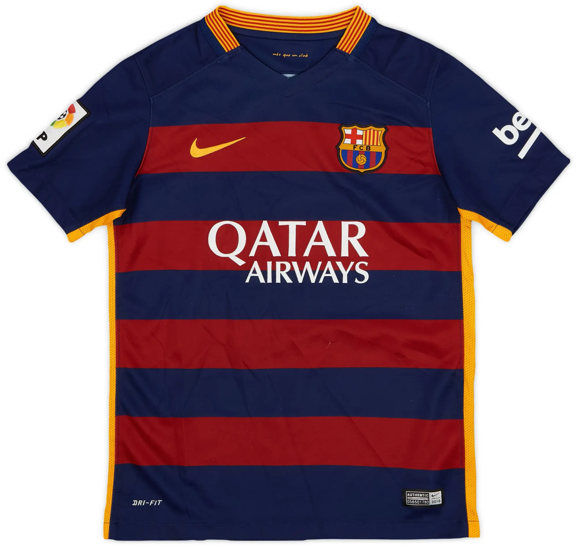 Nike 2015-16 Barcelona Home Shirt - 8/10 - (M.Boys)