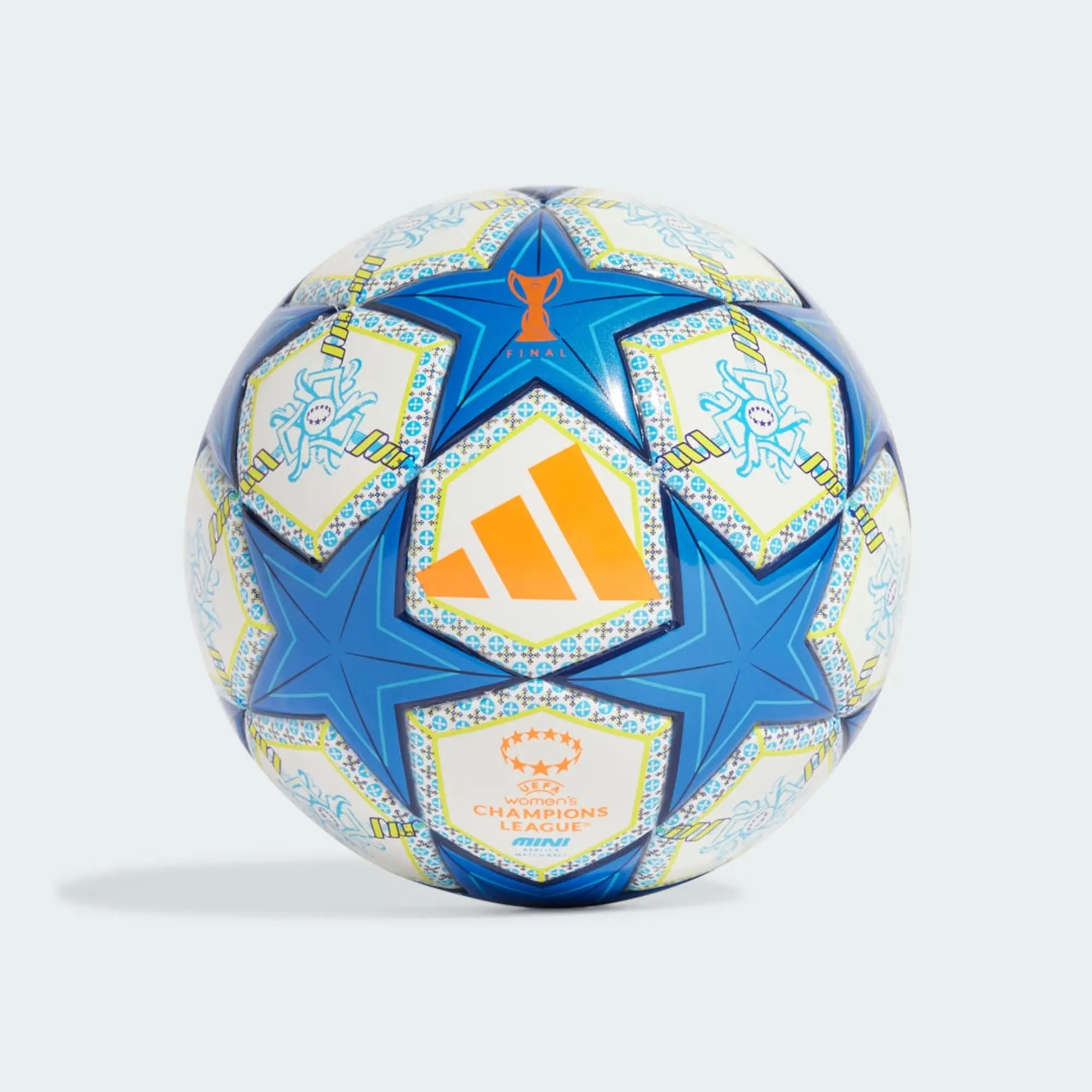 Adidas Football Women Champions League Final 2024/25 Lisbon Mini - ['White', 'Orange', 'Blue']