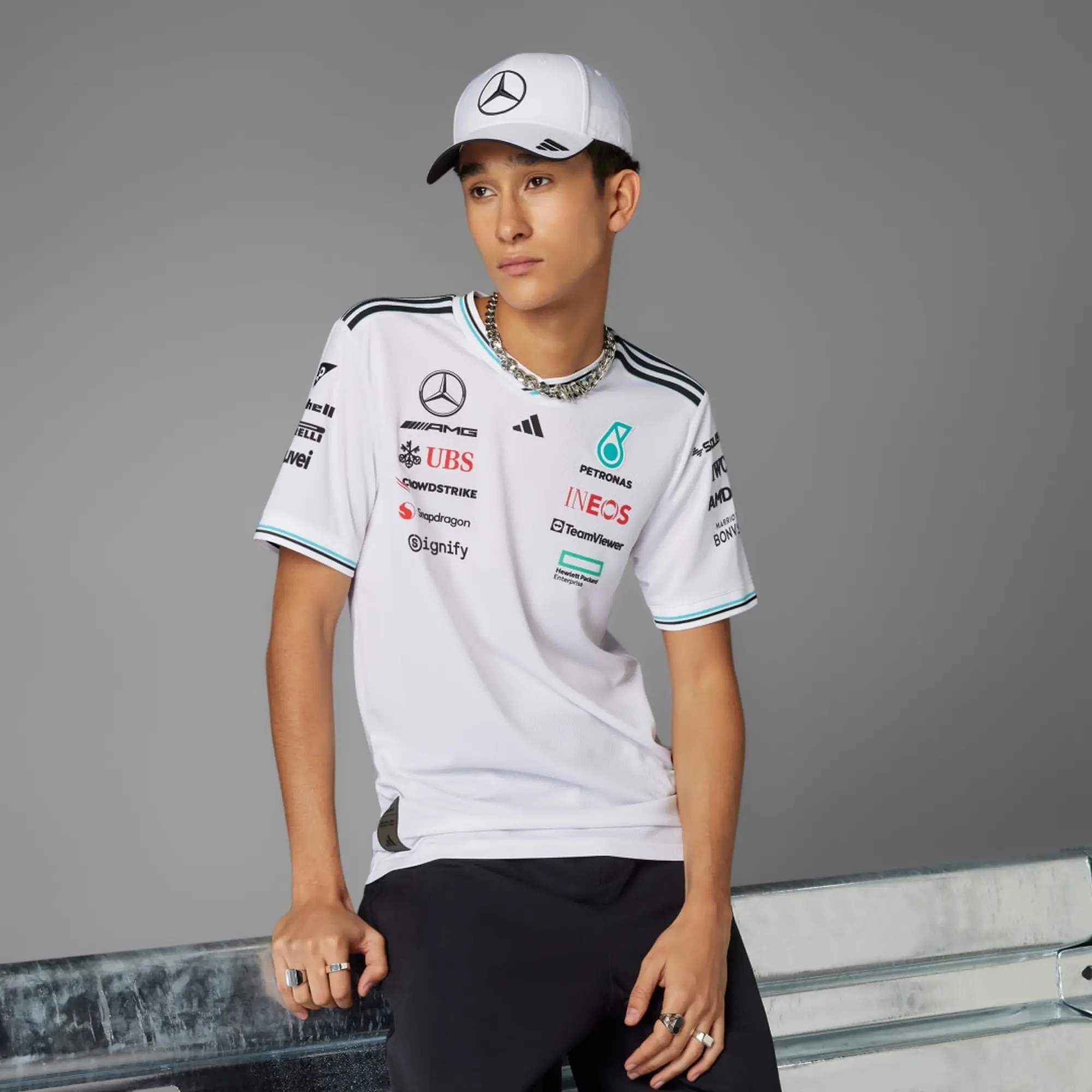 adidas MERCEDES - AMG PETRONAS FORMULA ONE TEAM DRIVER JERSEY AUTHENTIC
