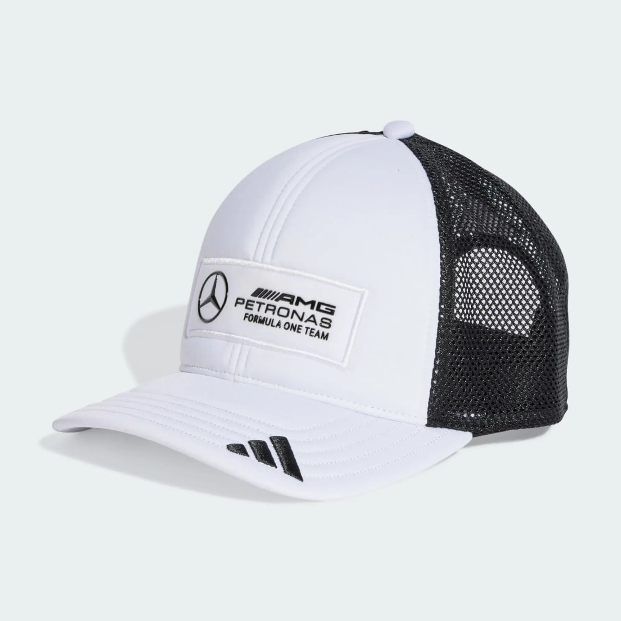 adidas MERCEDES - AMG PETRONAS FORMULA ONE TEAM SNAPBACK LOGO TRUCKER CAP