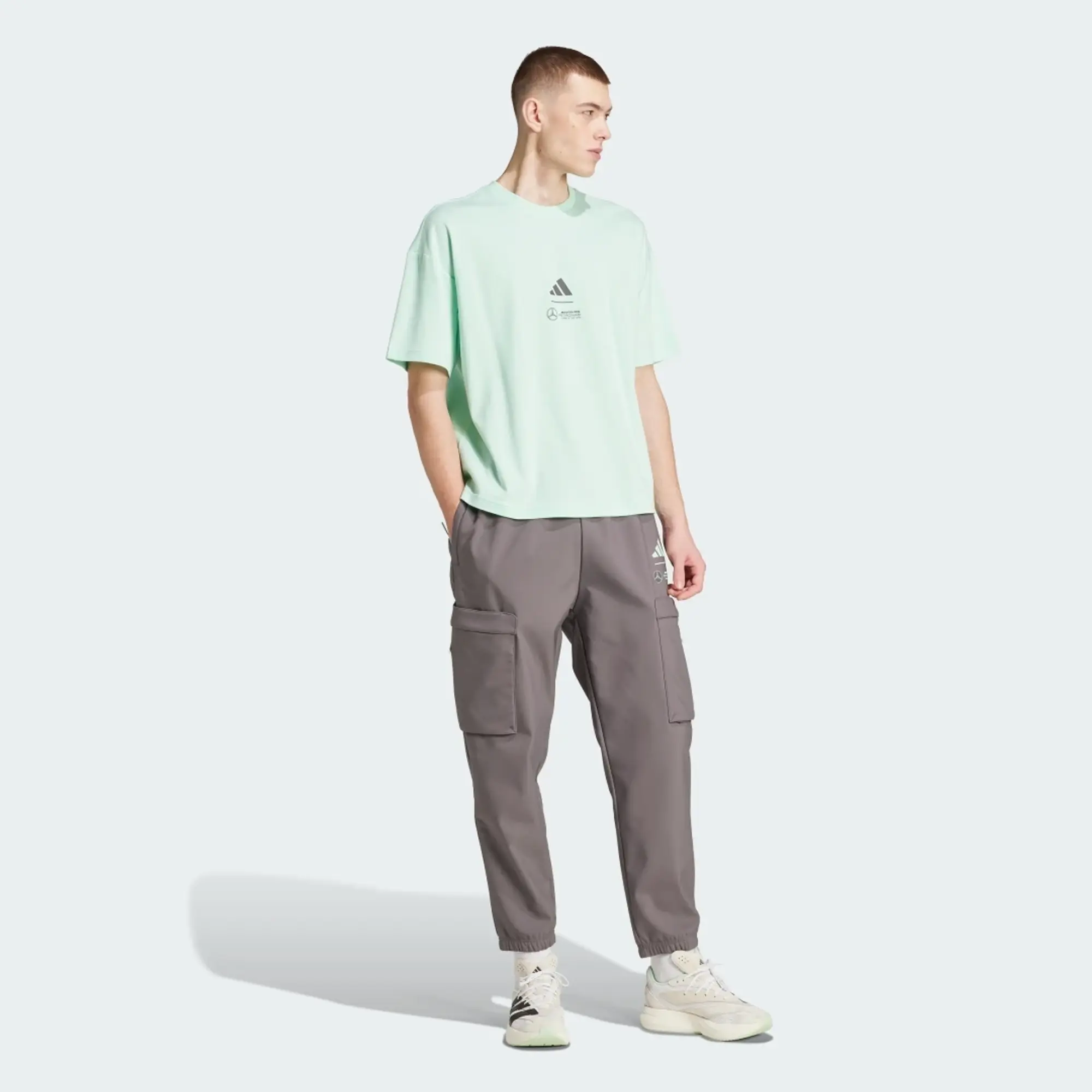adidas MERCEDES - AMG PETRONAS FORMULA ONE TEAM PREMIUM WOVEN PANT