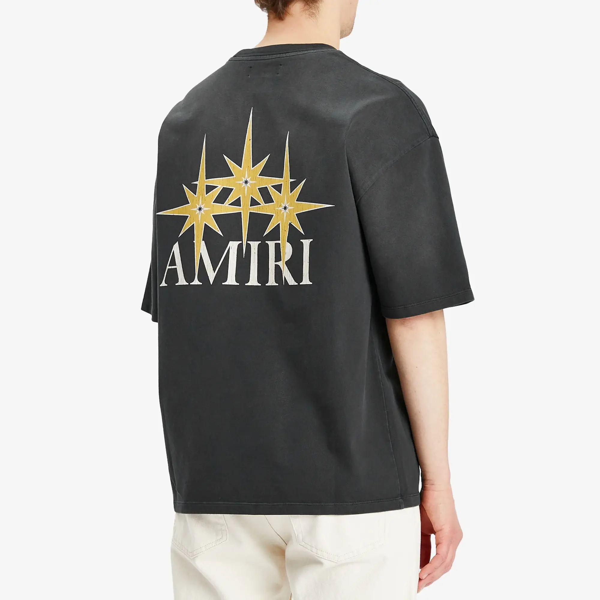 AMIRI Men's Starburst Oversized T-Shirt Black