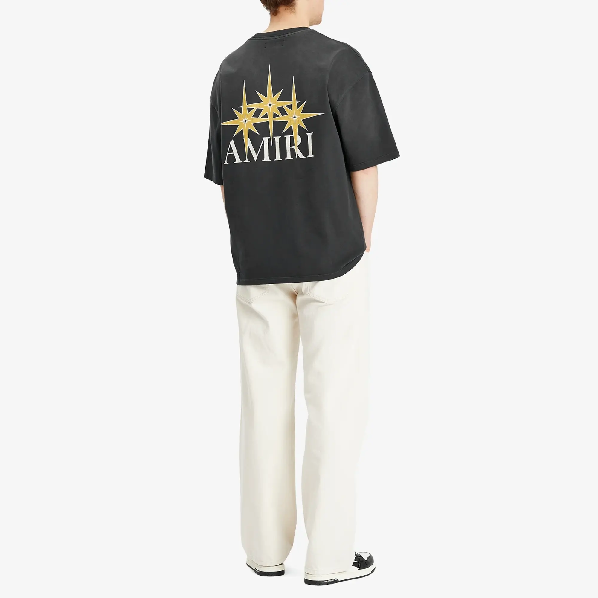 AMIRI Men's Starburst Oversized T-Shirt Black