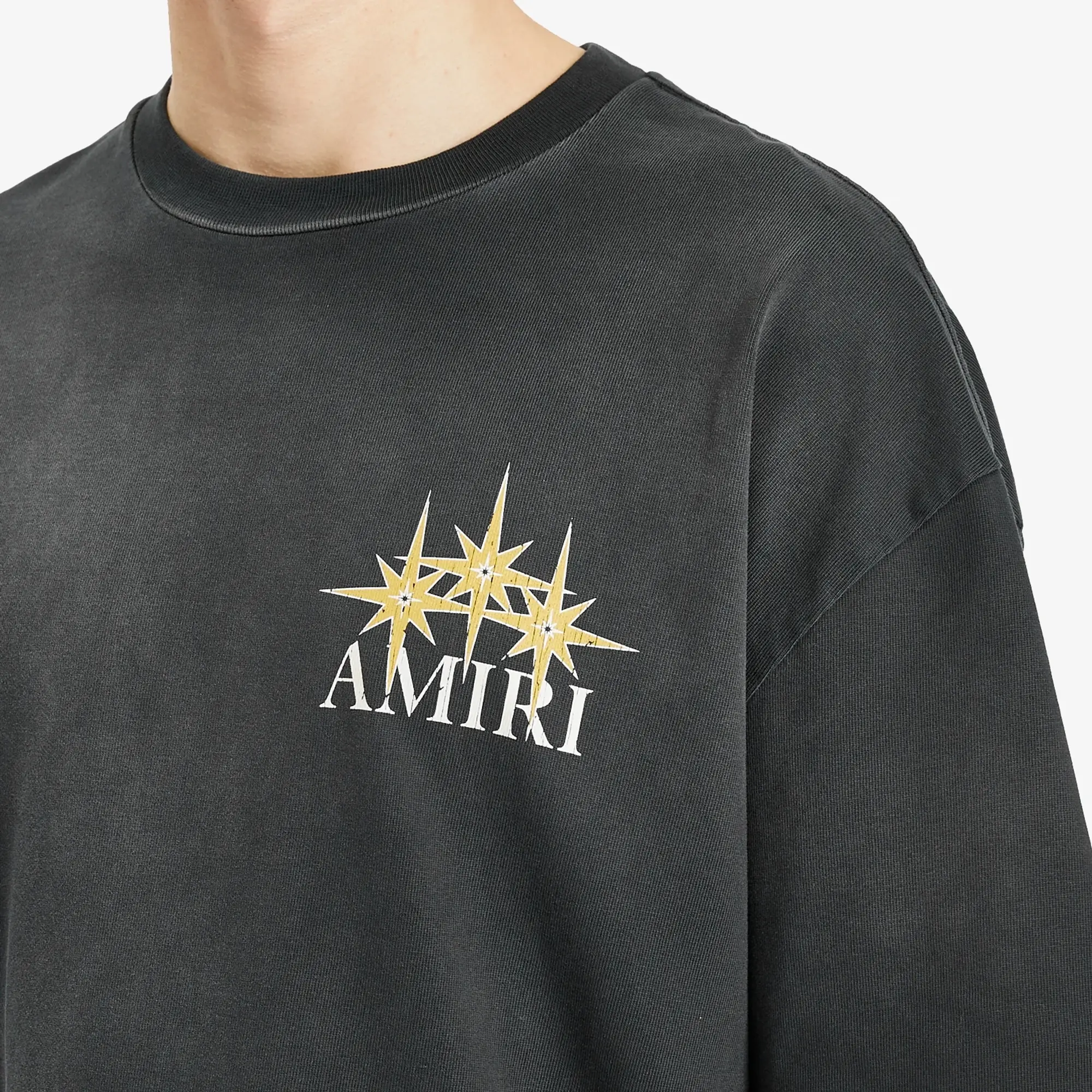 AMIRI Men's Starburst Oversized T-Shirt Black