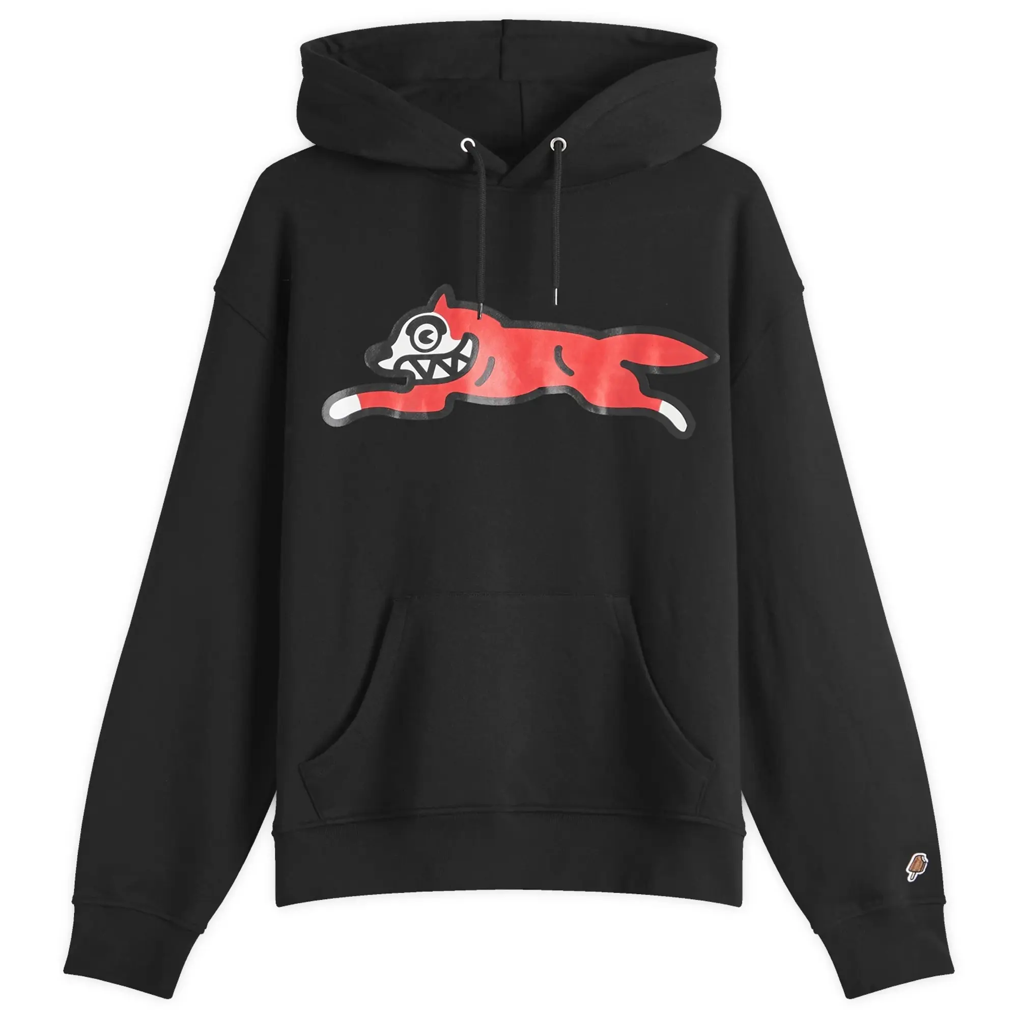 ICECREAM Men's Running Dog Popover Hoodie Black