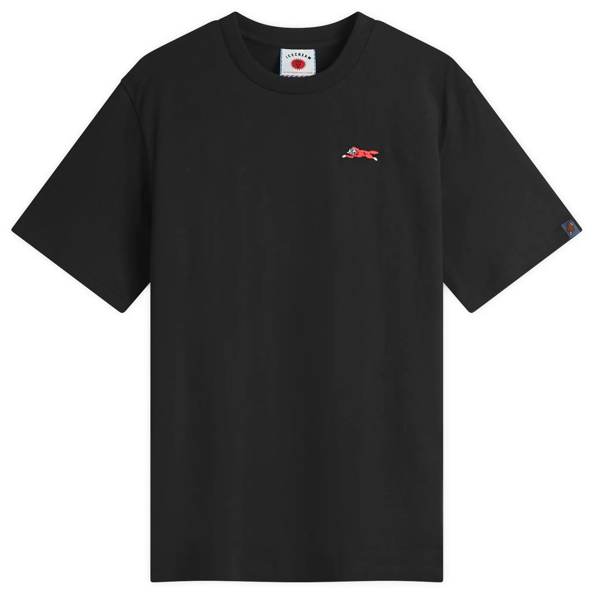 ICECREAM Men's Small Running Dog T-Shirt Black