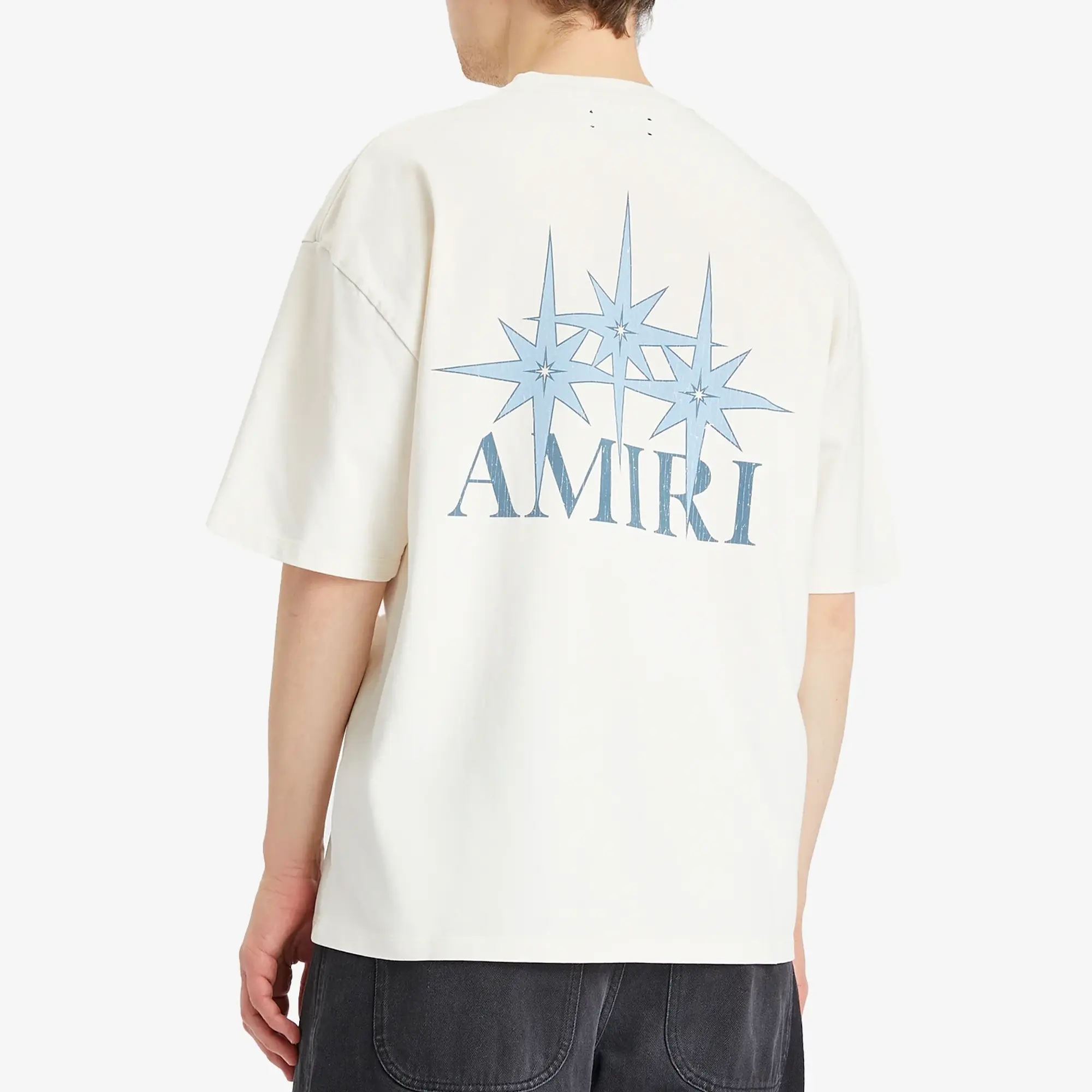 AMIRI Men's Starburst Oversized T-Shirt Ivory