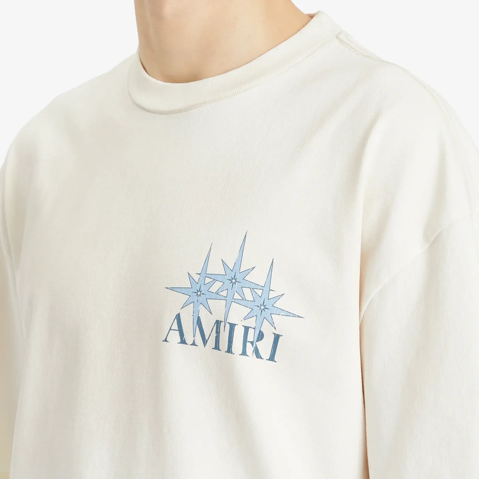 AMIRI Men's Starburst Oversized T-Shirt Ivory