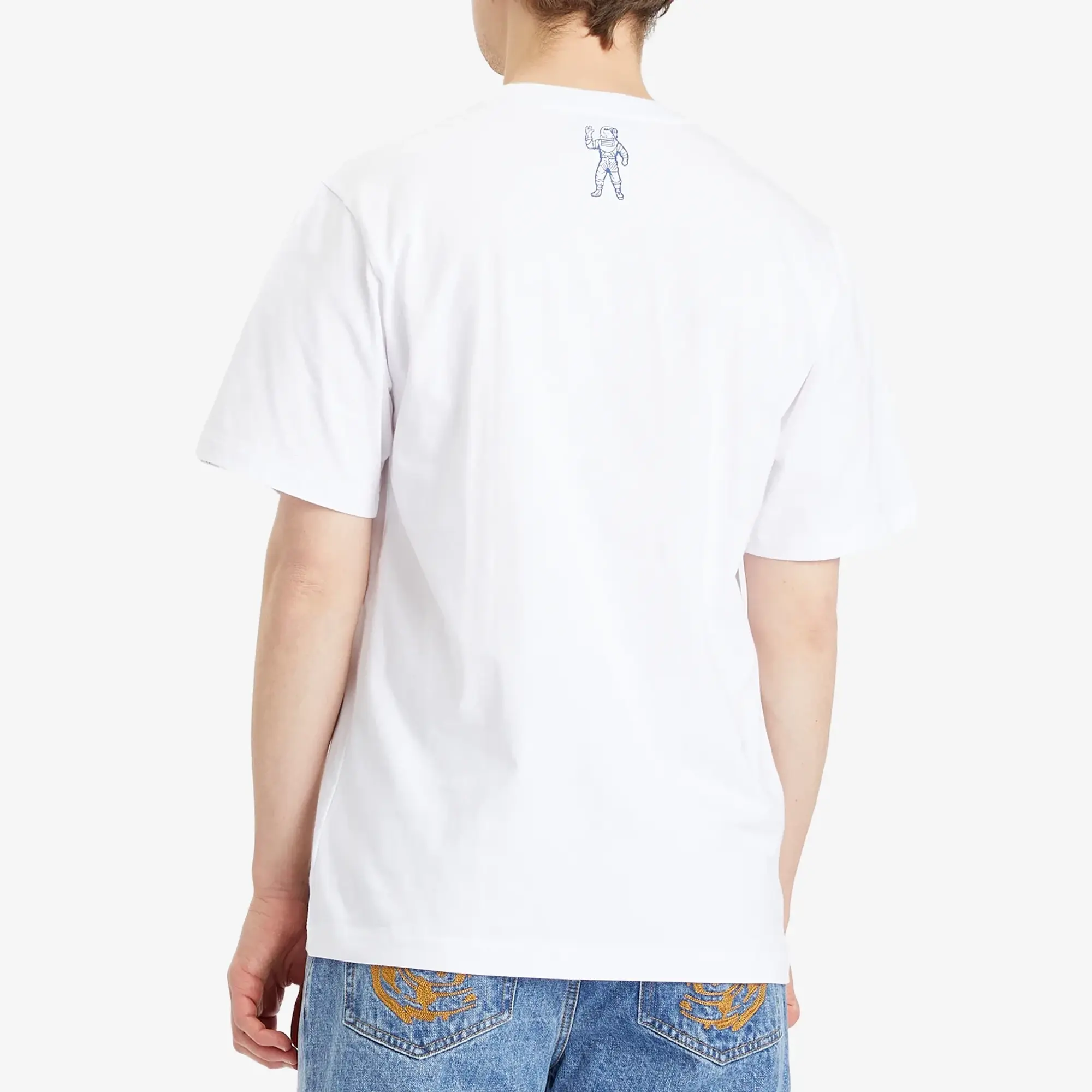 Billionaire Boys Club Men's Cracked Flock Print Astro T-Shirt White