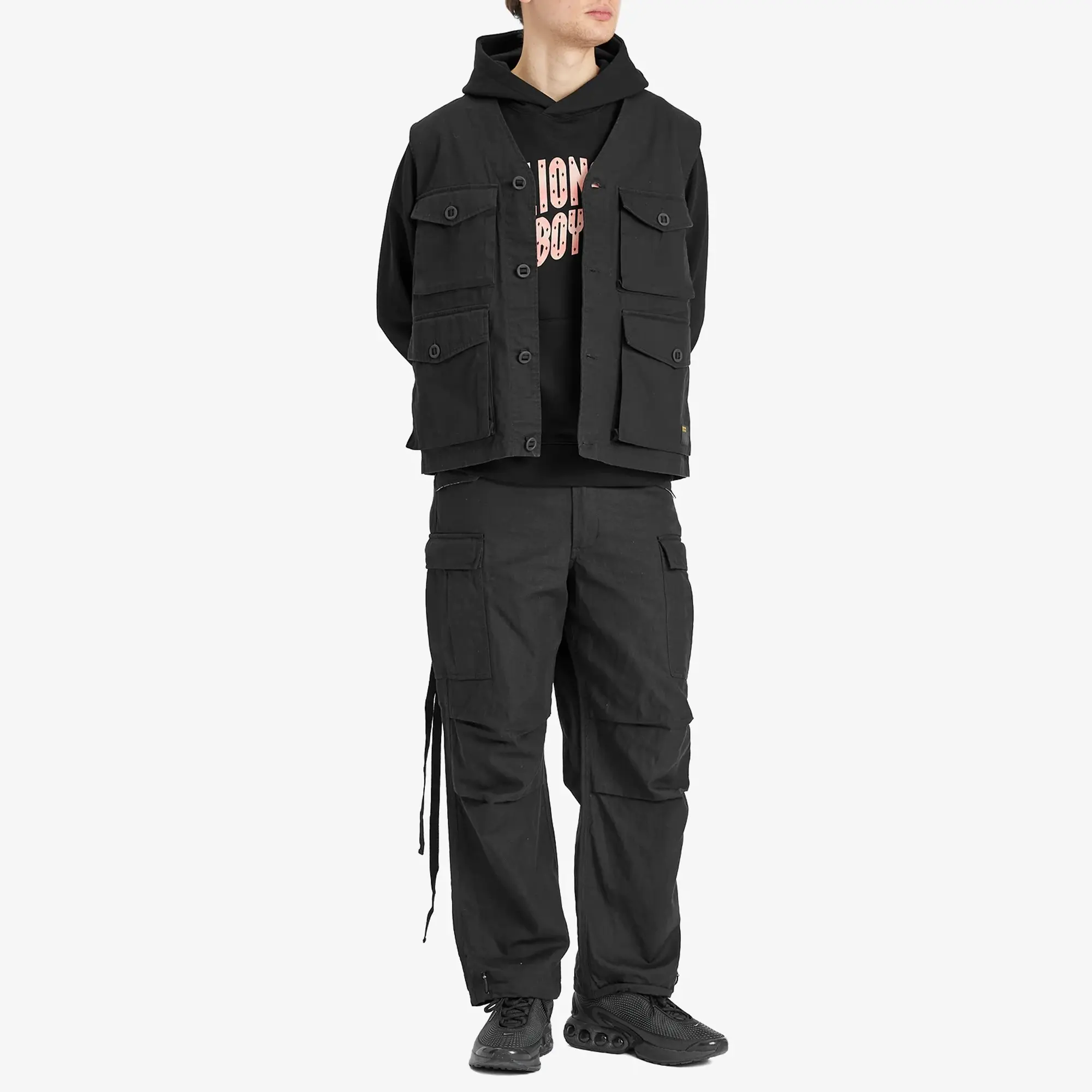 Billionaire Boys Club Men's Mountain Fill Arch Logo Hoodie Black