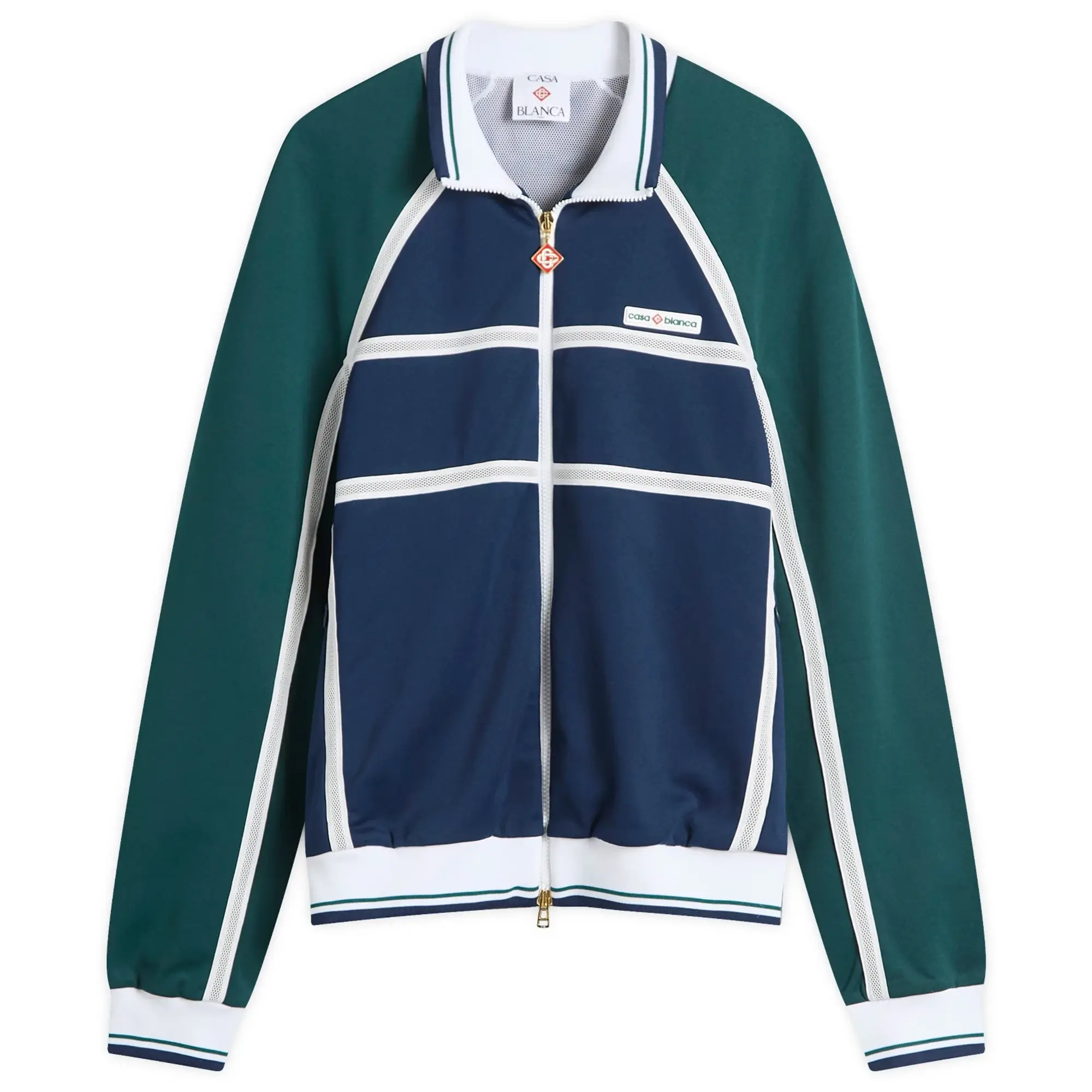 Casablanca Men's Taping Track Jacket Navy