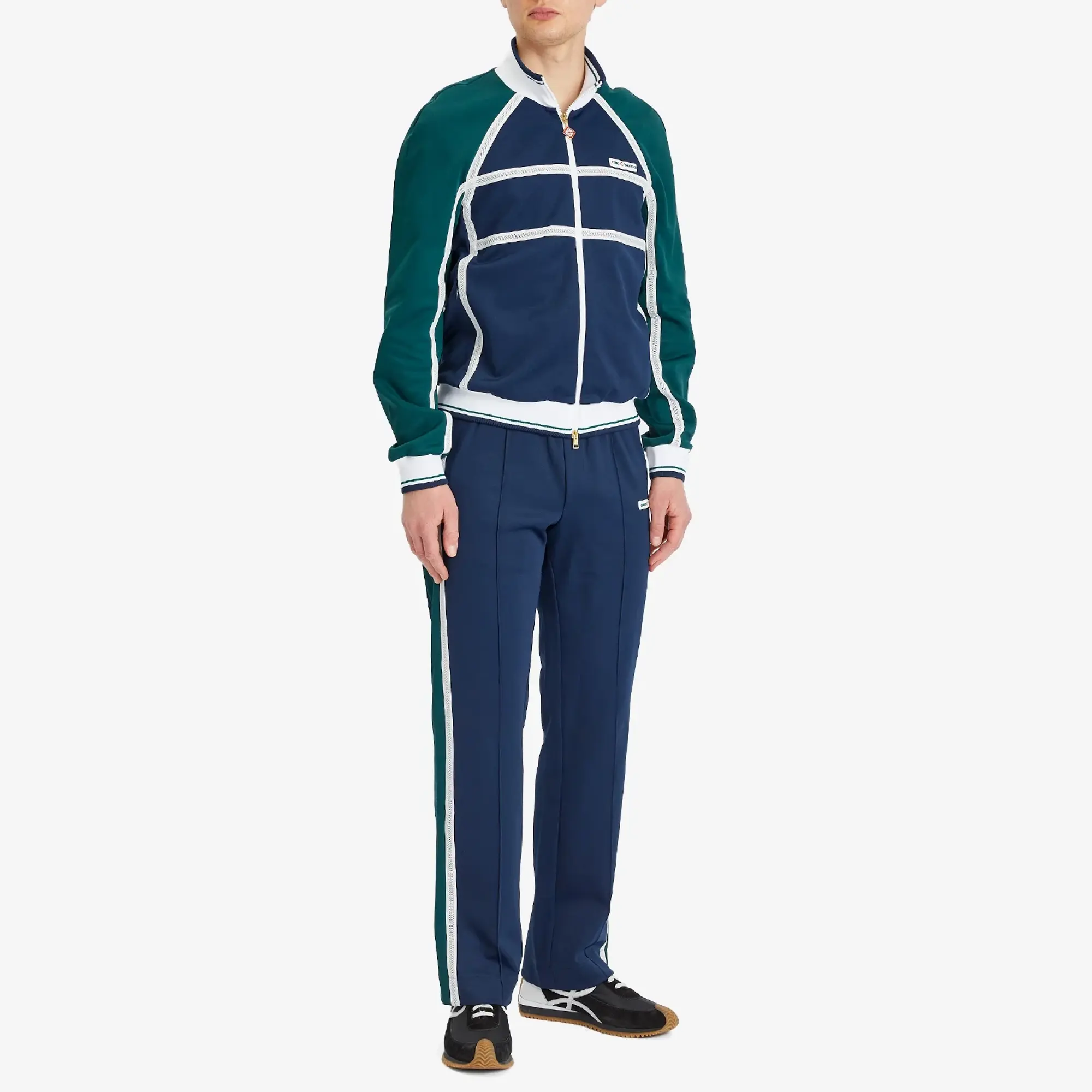 Casablanca Men's Taping Track Jacket Navy