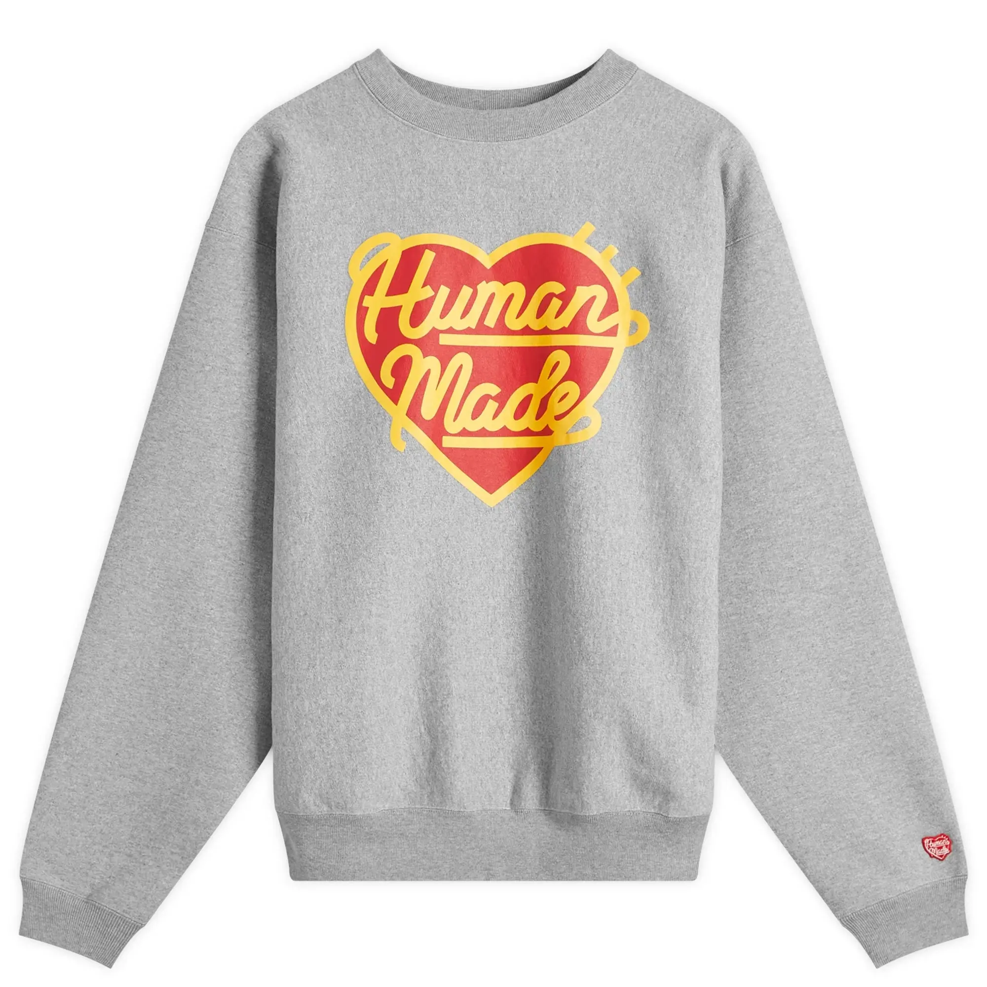 Human Made Men's Heavyweight Heart Sweatshirt Grey
