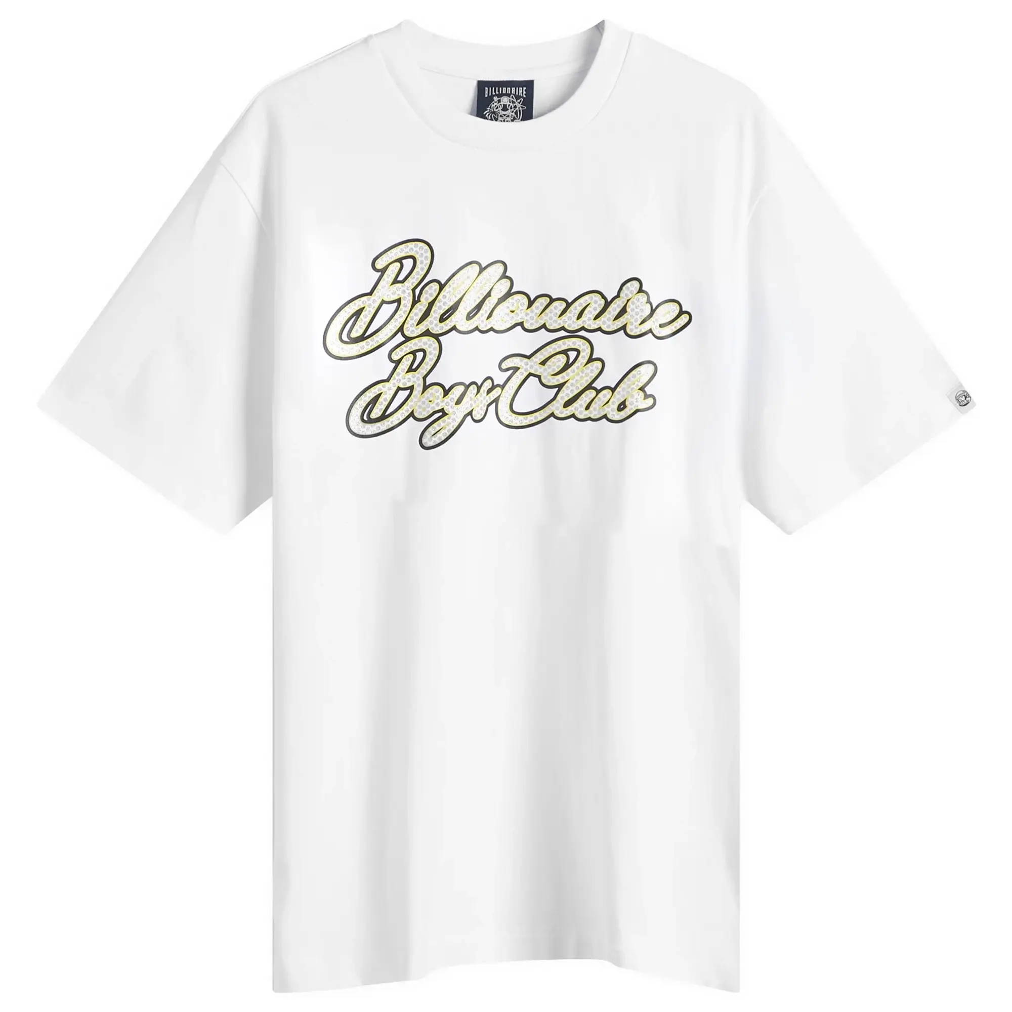 Billionaire Boys Club Men's Diamond Script Logo T-Shirt White