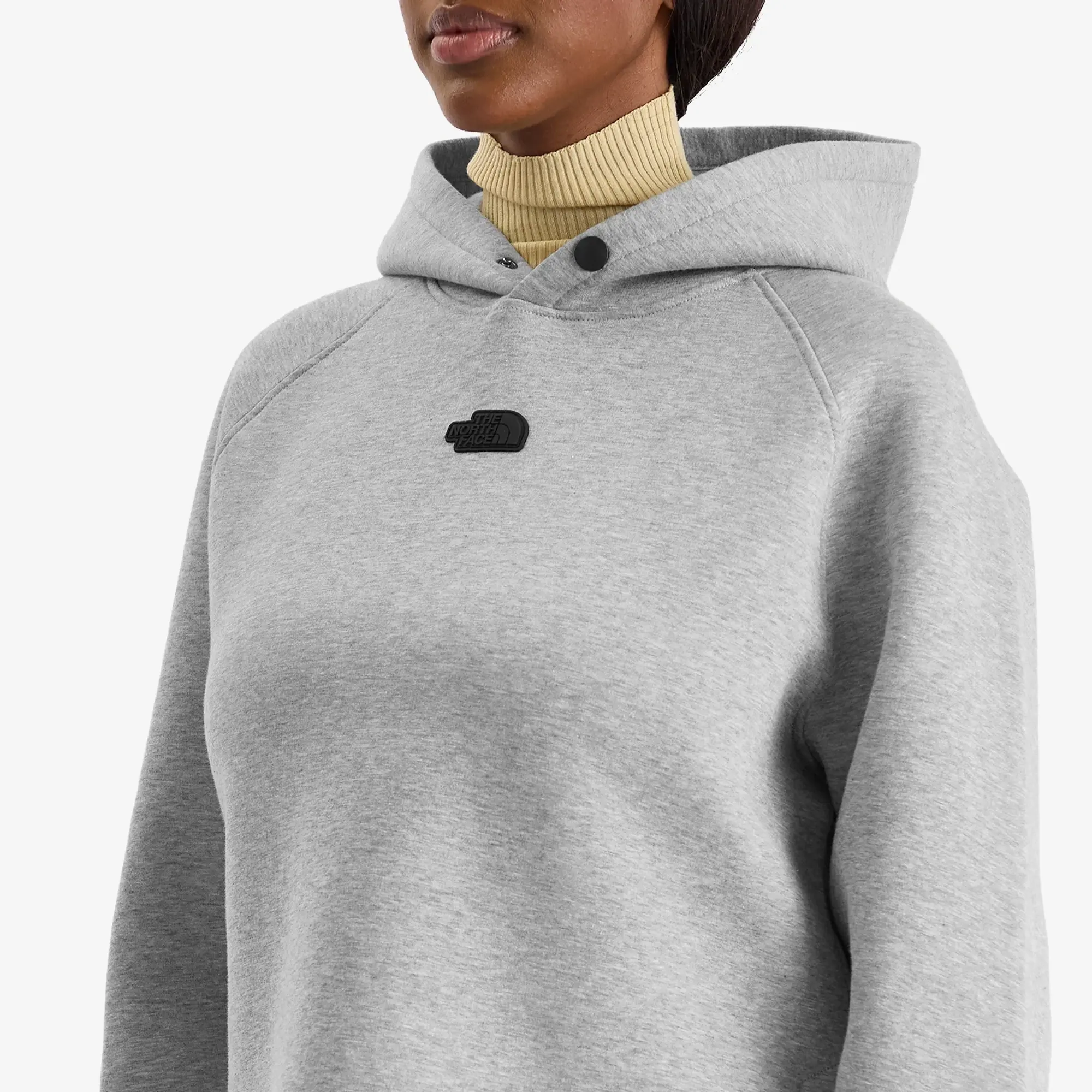 The North Face Women's Relaxed Hoodie Metallic Silver Heather